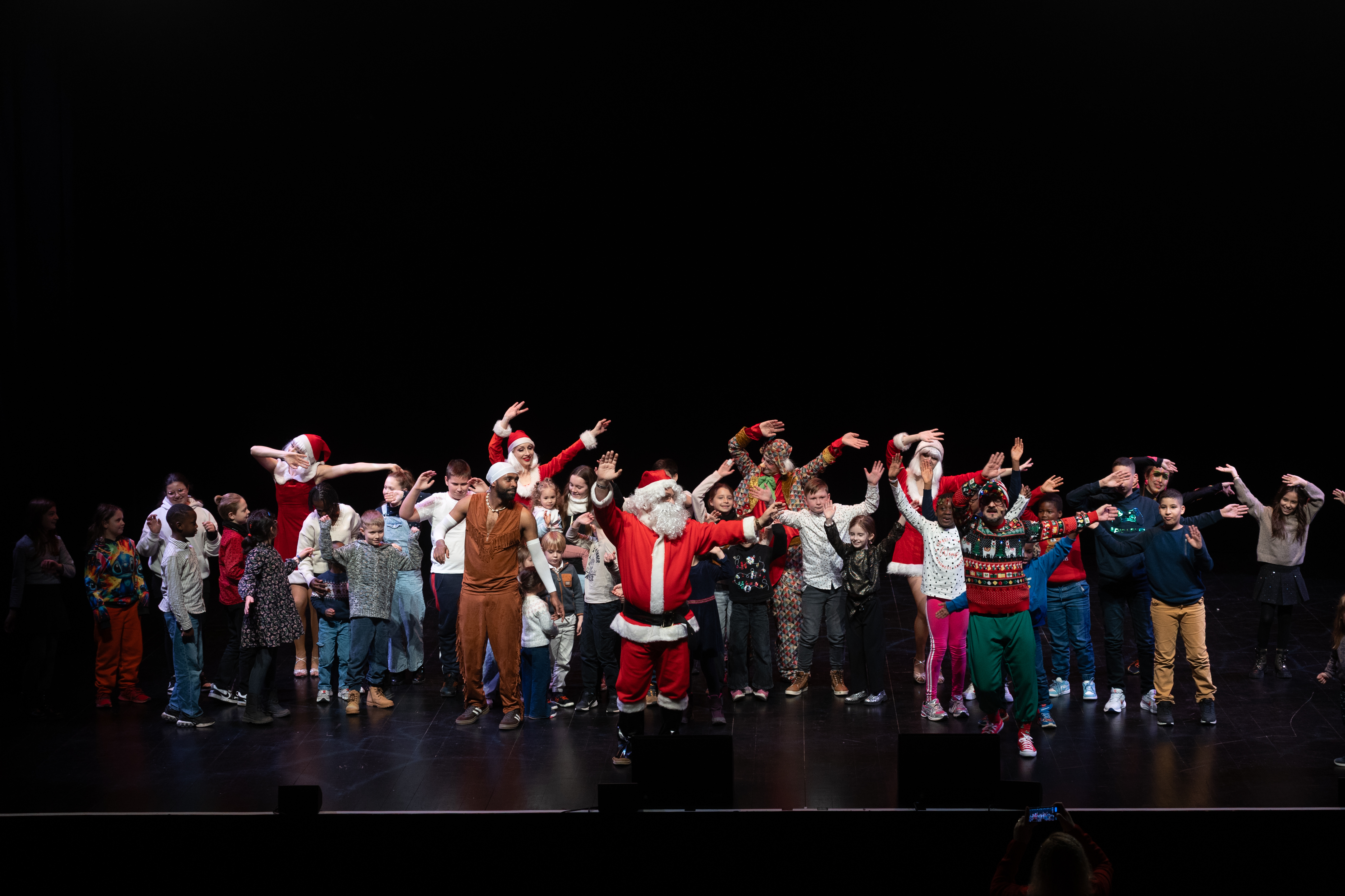 Kerstman animatie bedrijf Luik souper eindejaarsreceptie · INNOV'events