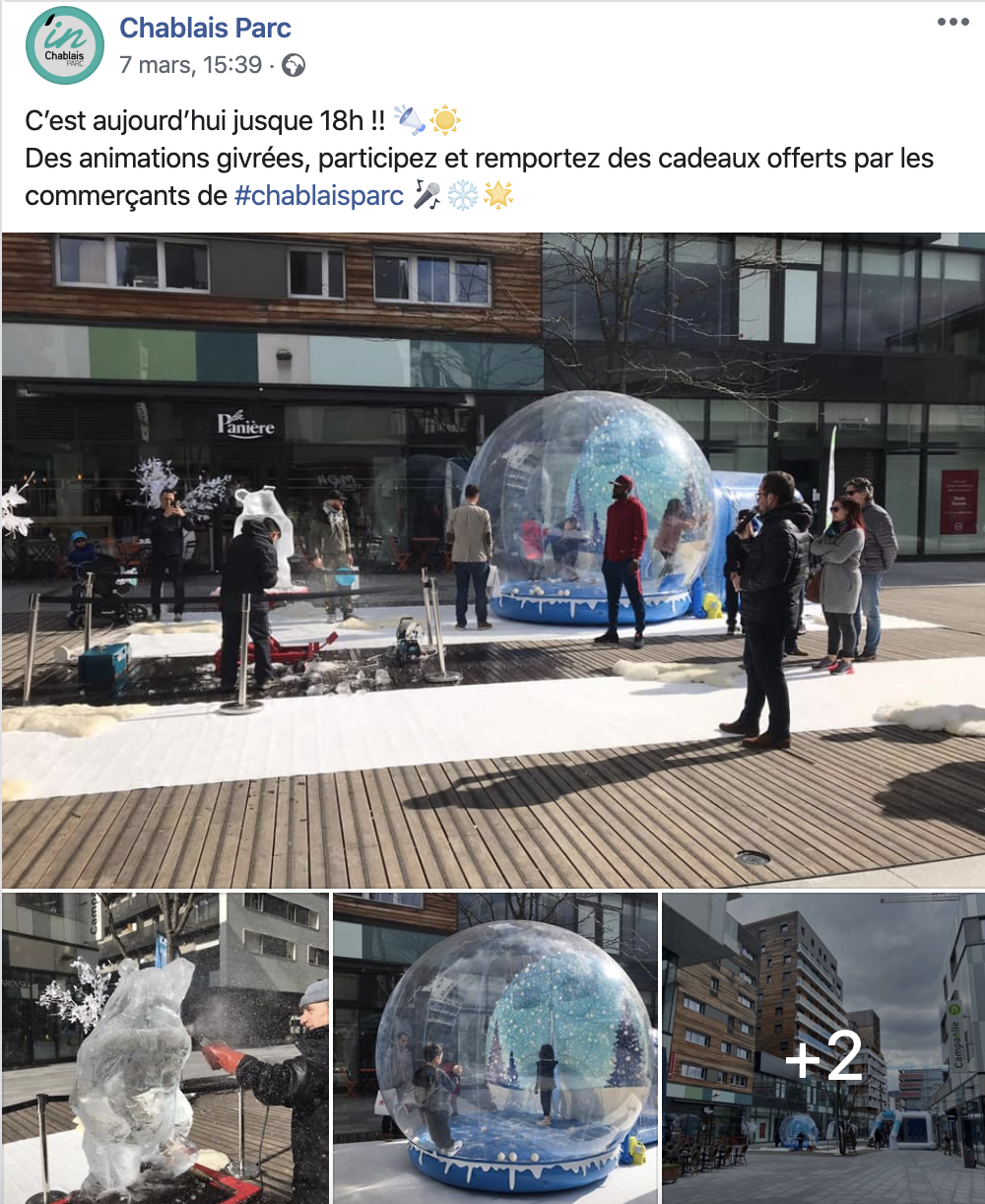 Lieu événementiel animation galerie commerciale Liège vue allée couverte · INNOV'events