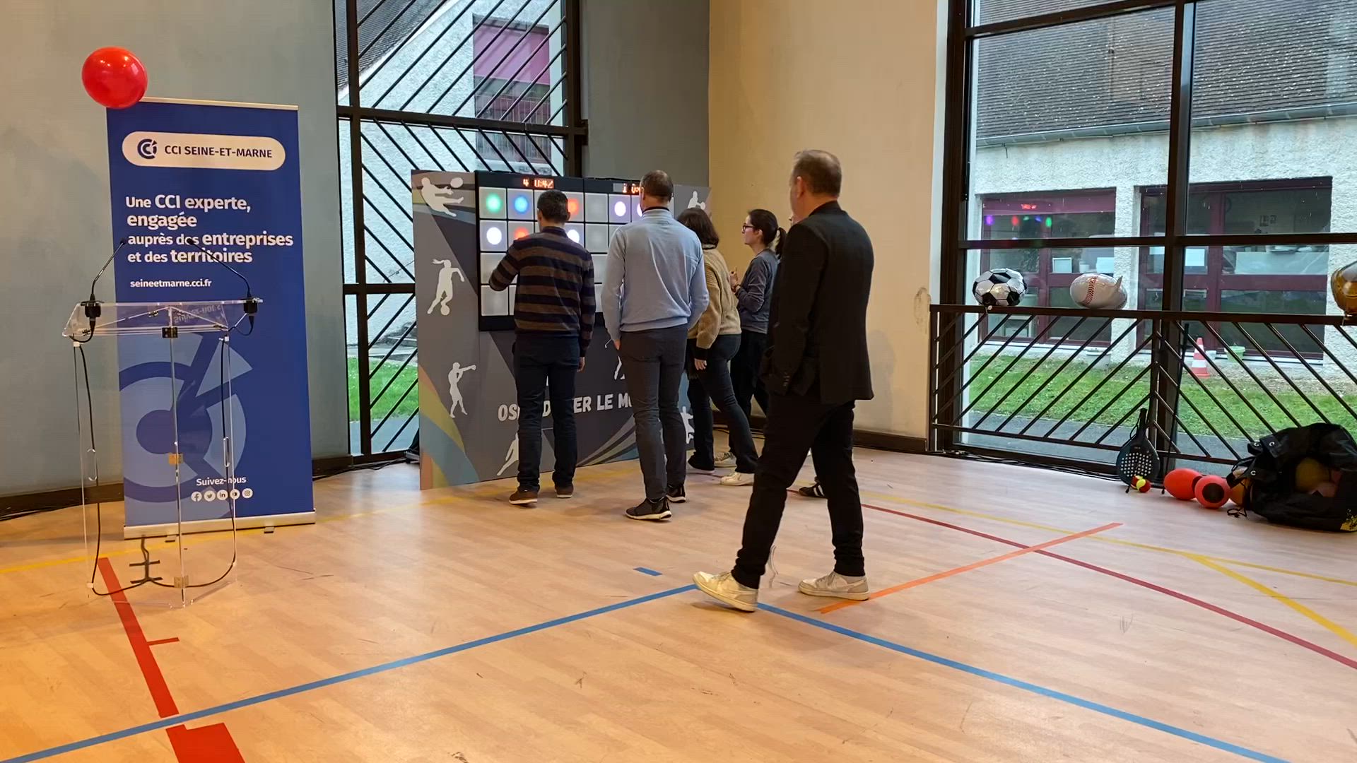 Voetbalsimulator bedrijfsevenement Antwerpen Antwerp Expo grote groep · INNOV'events