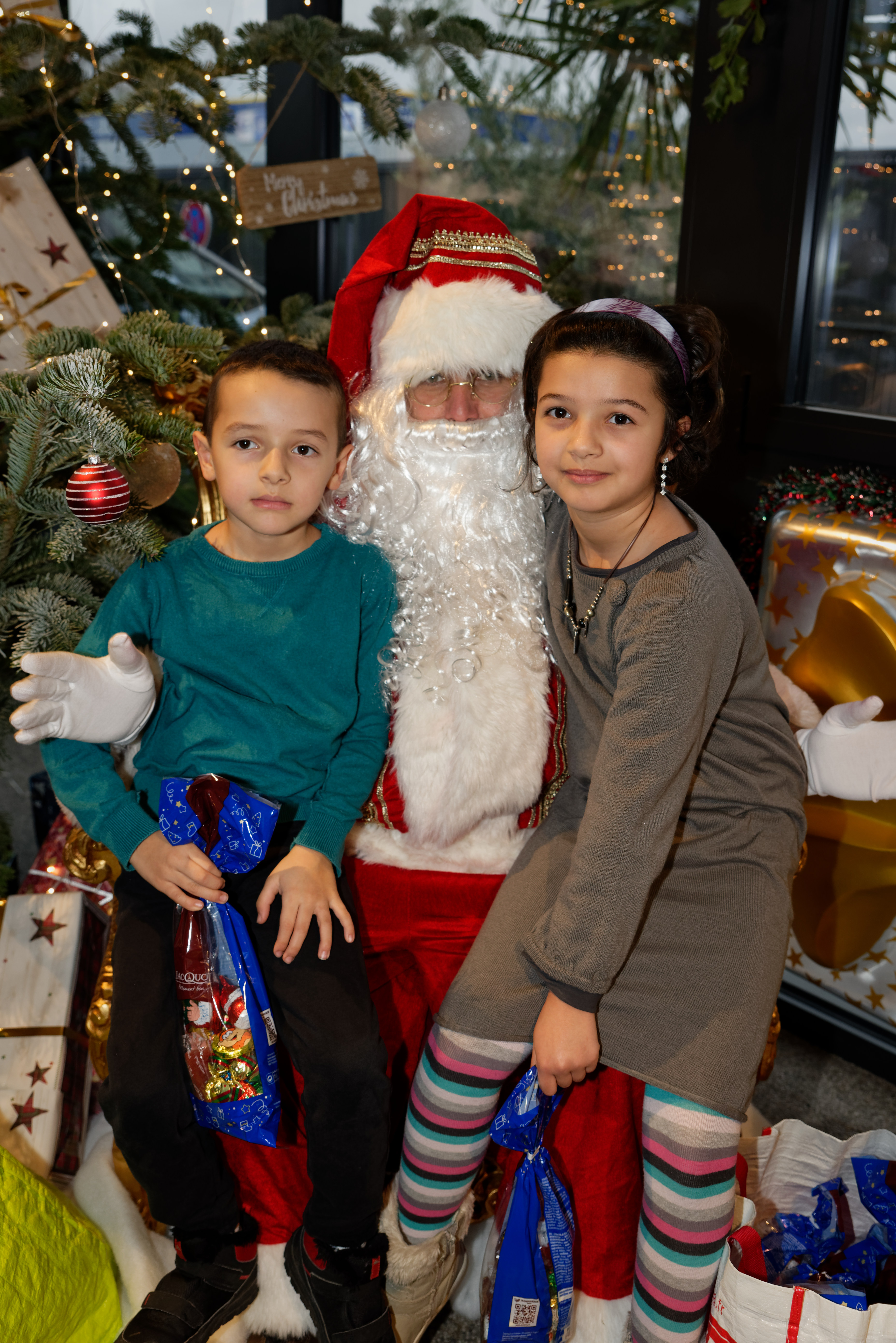 Kerstman ontvangst personeelsfeest Antwerpen havengebied avond · INNOV'events