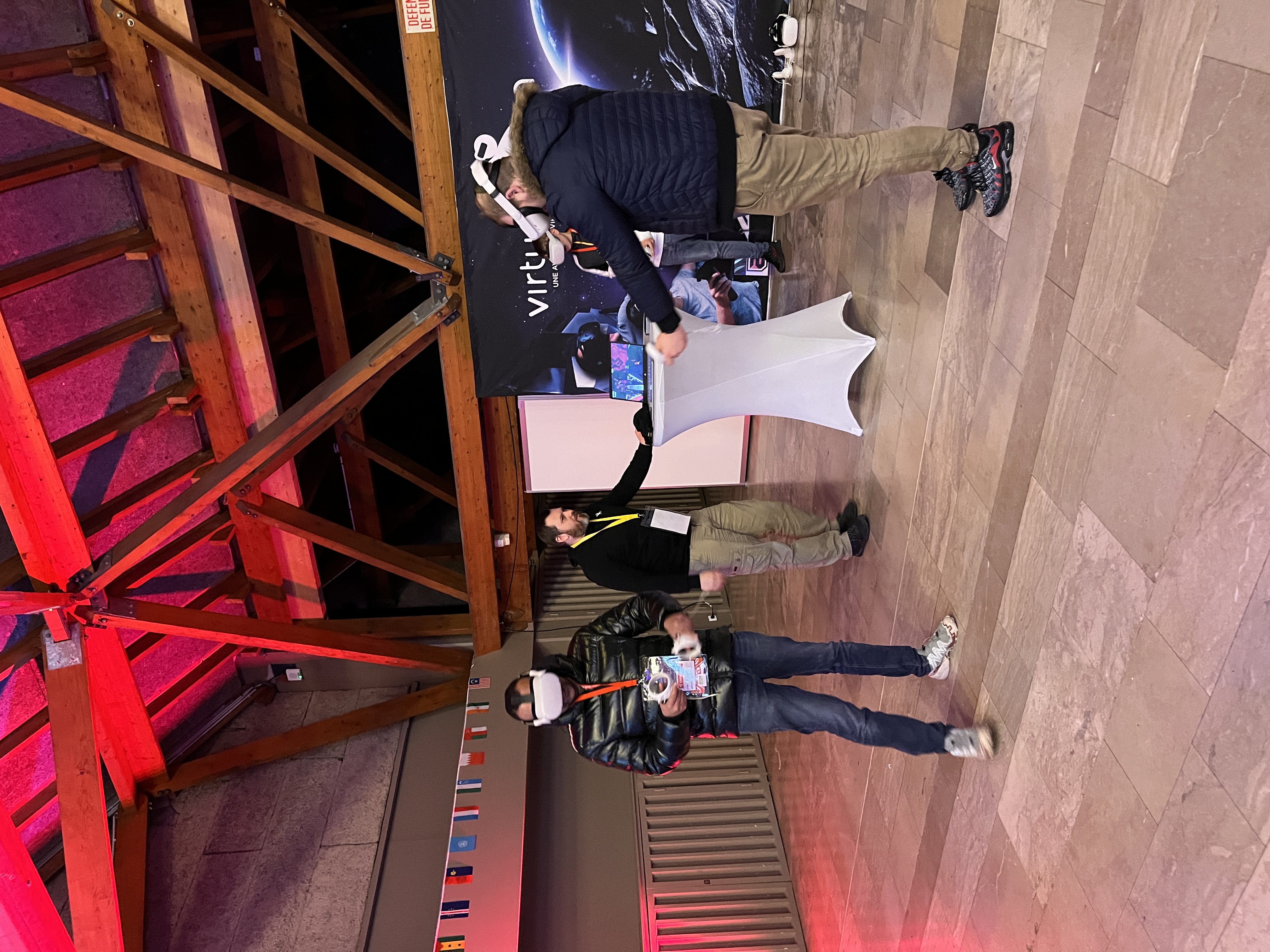 Foto-animatie beursstand animatie Antwerpen naast standuitgang · INNOV'events