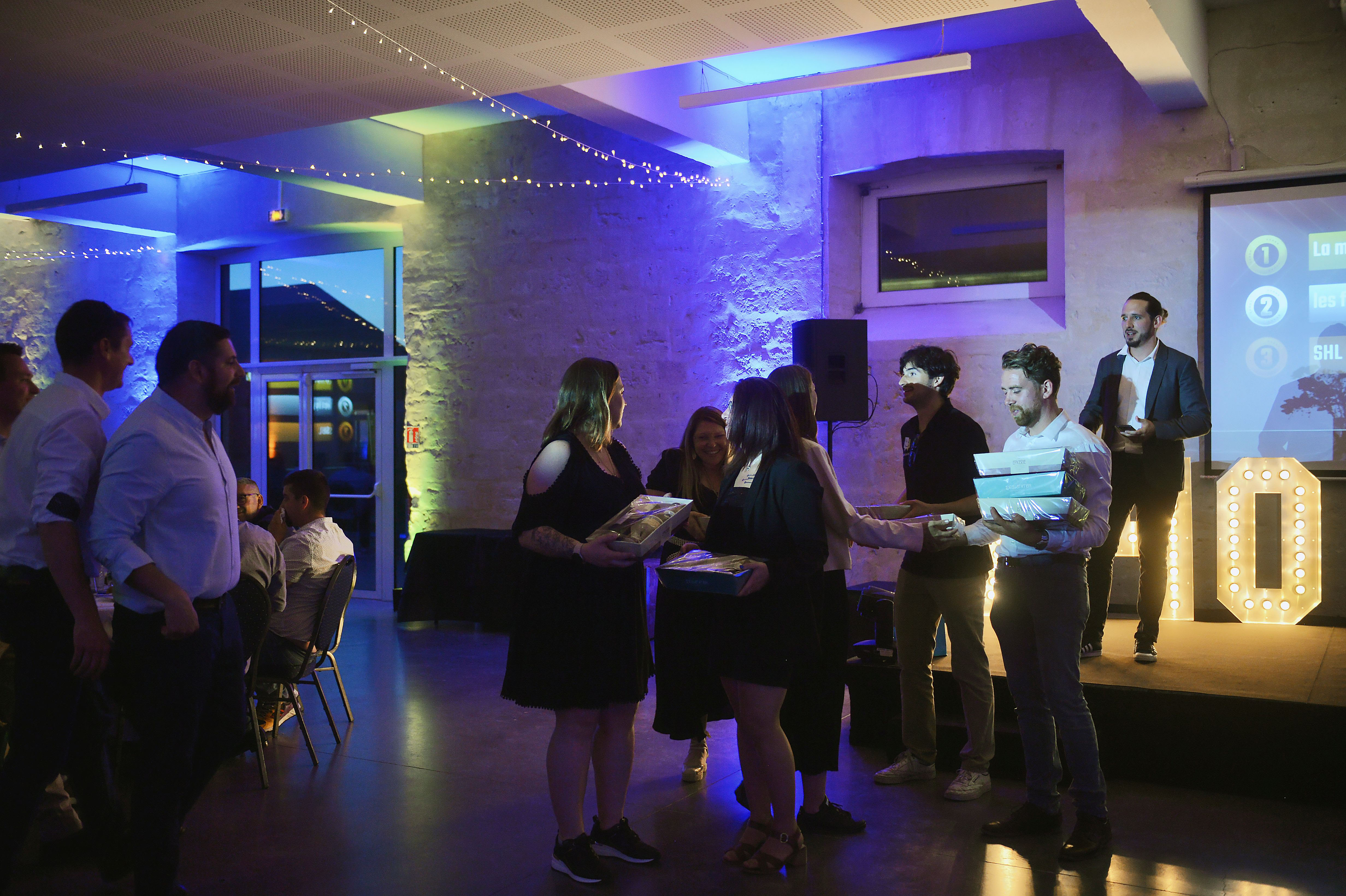 Live entertainment New Year ceremony Belgium Liege corporate guests evening · INNOV'events