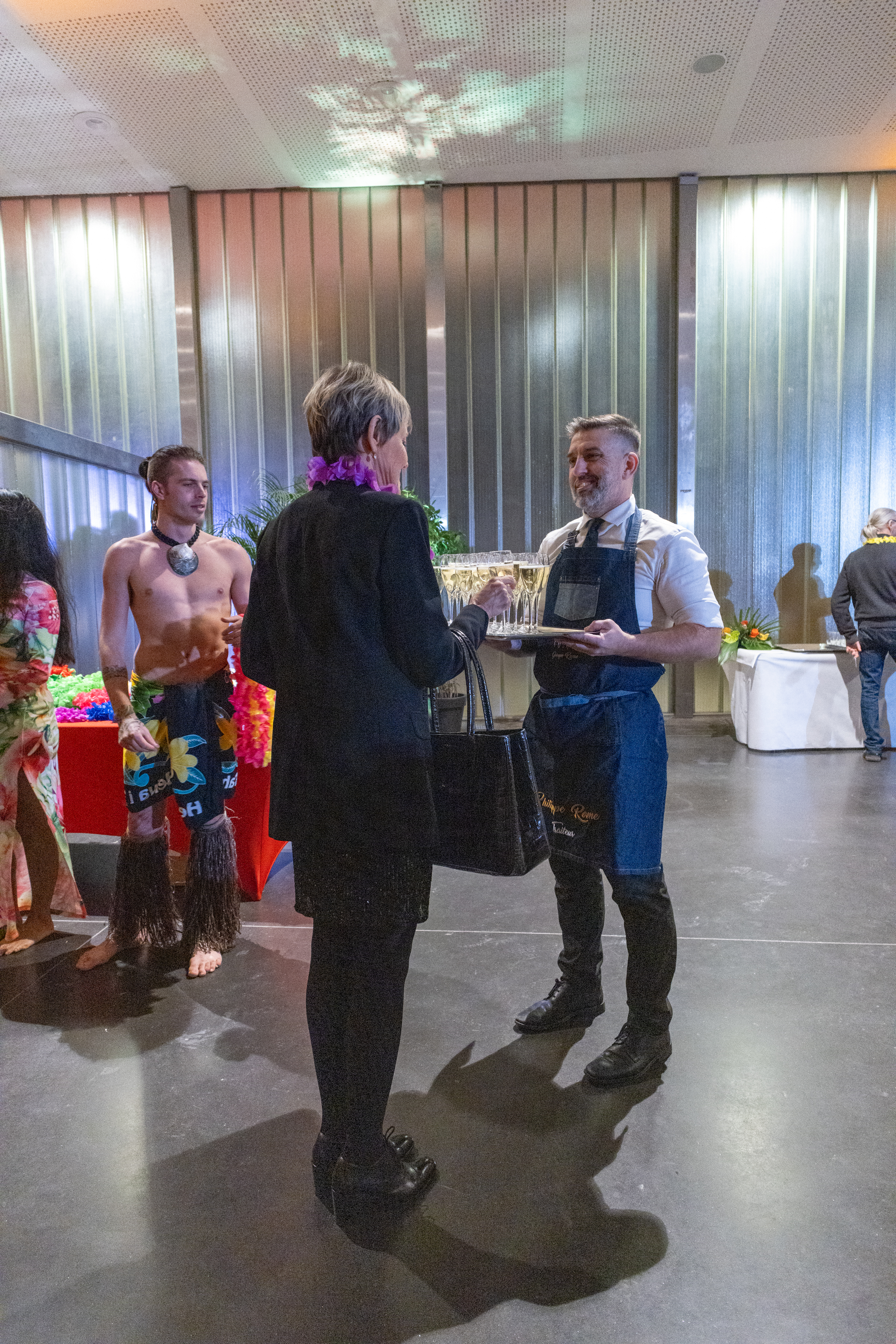 Food truck outdoor catering Antwerp port quay summer corporate · INNOV'events