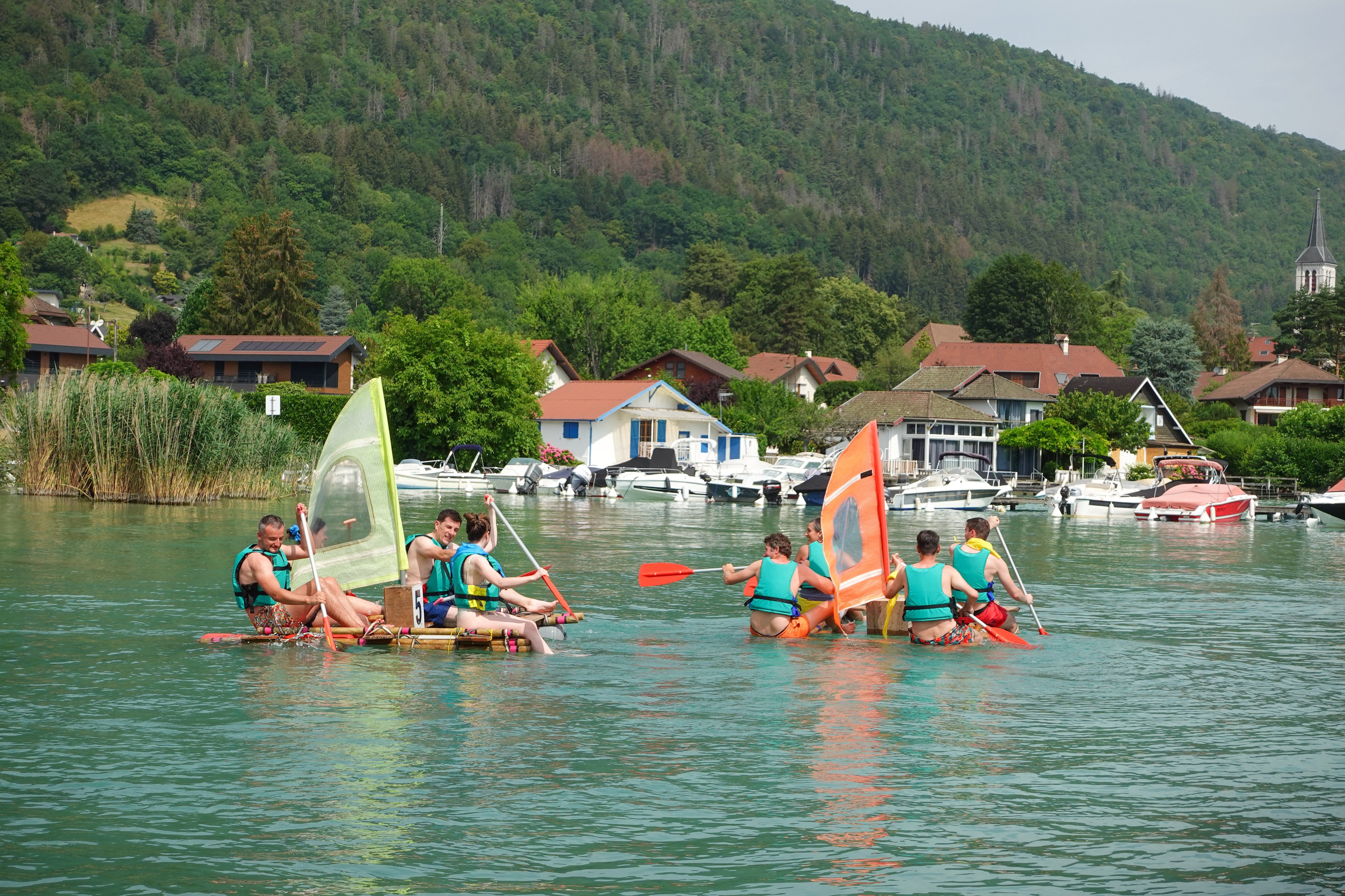 Corporate team building Belgium Ardennes outdoor groups forest challenge · INNOV'events