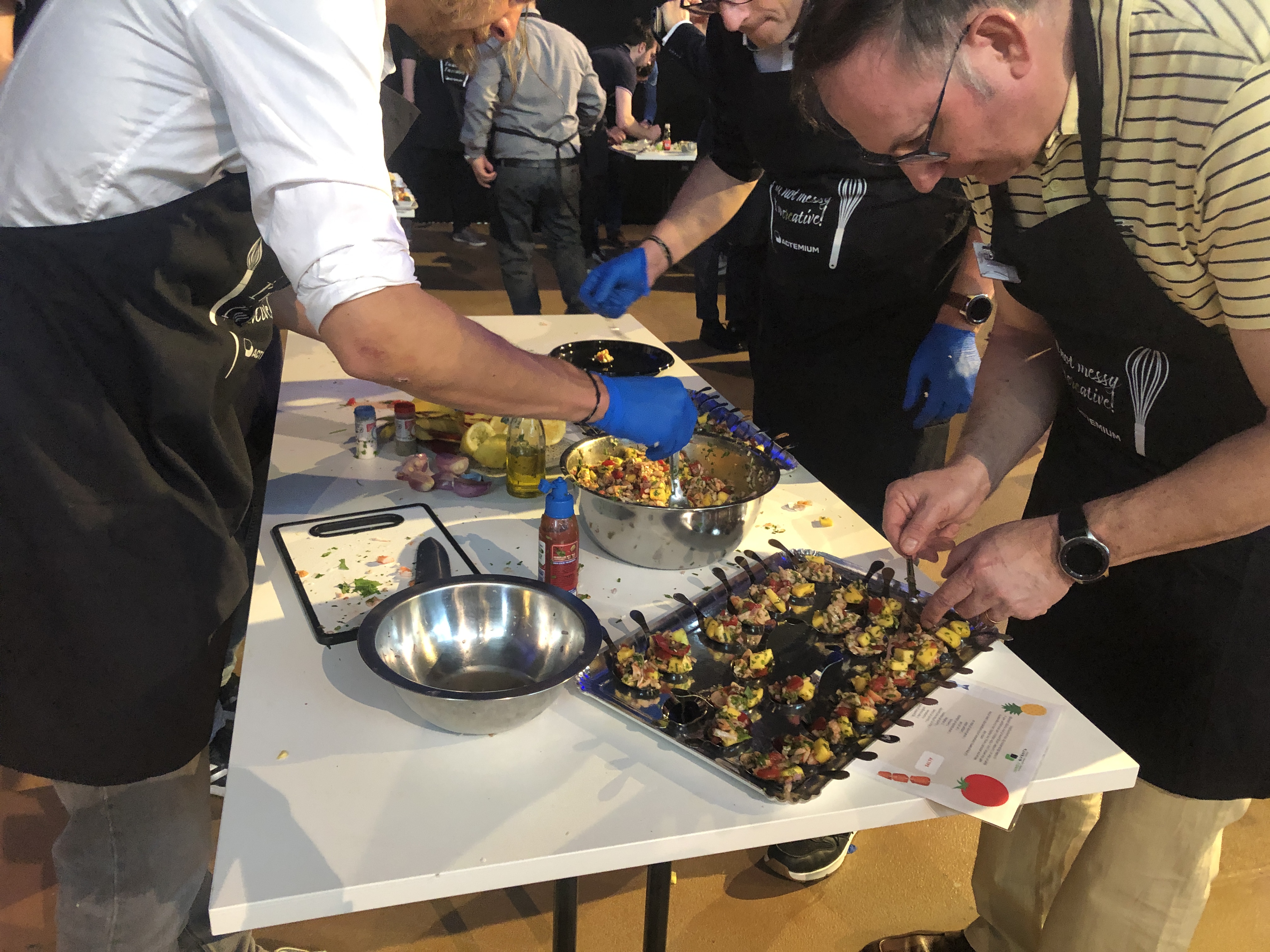 Competitief MasterChef kookworkshop bedrijven Antwerpen teamchallenge professionele chef · INNOV'events