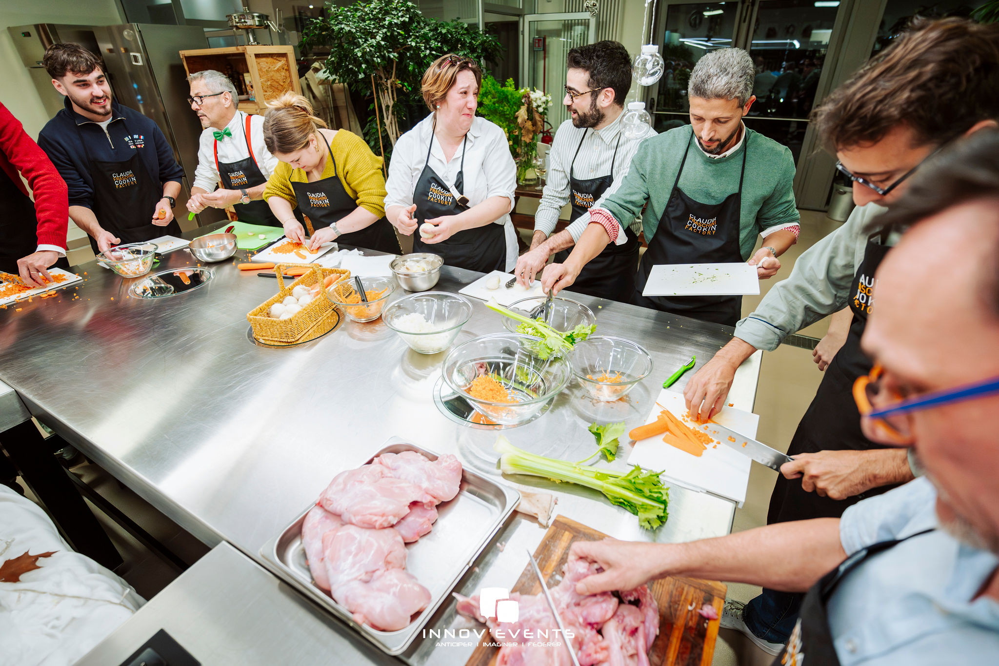Competitief kookduel MasterChef kookworkshop Luik brigades in actie · INNOV'events