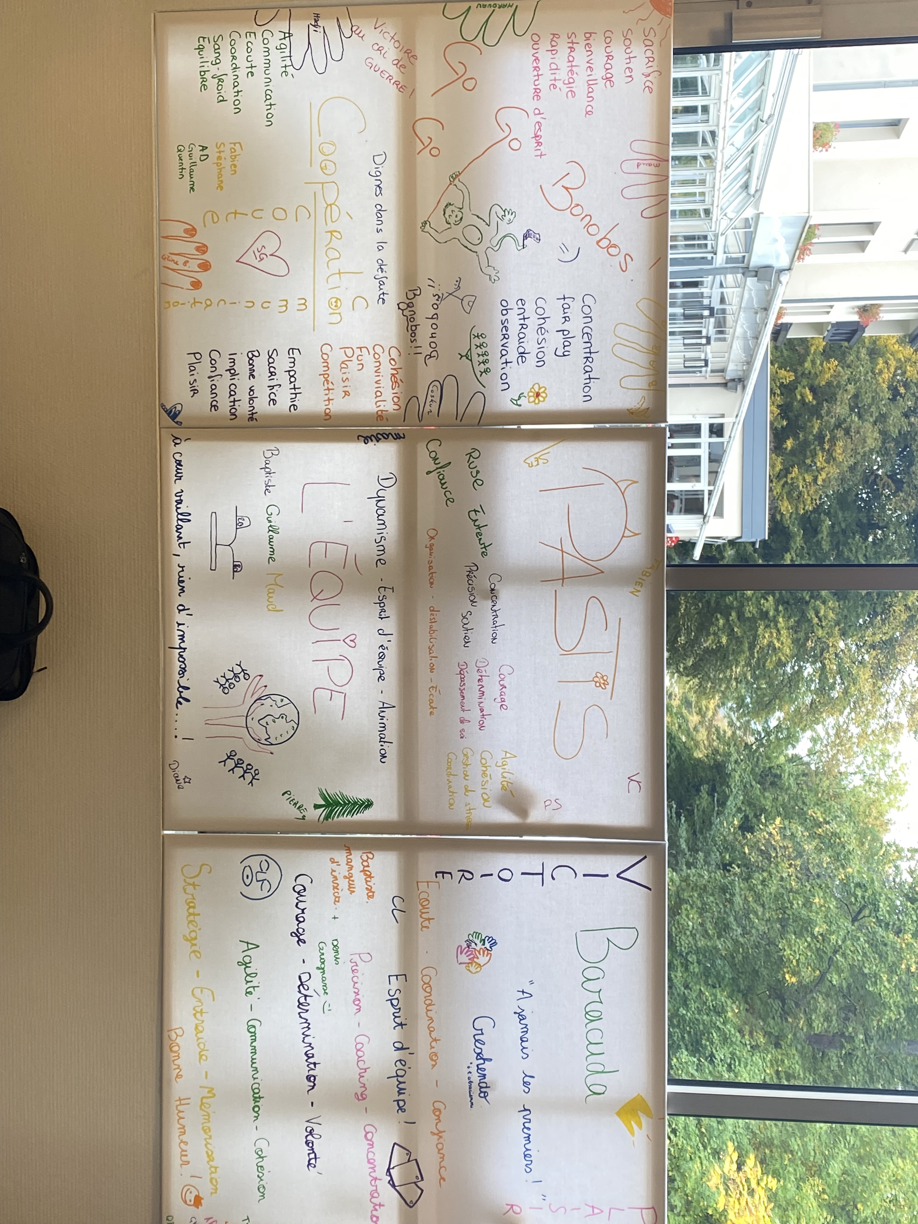 Kleuradvies workshop Antwerpen coach demonstreert kleurenwaaier · INNOV'events