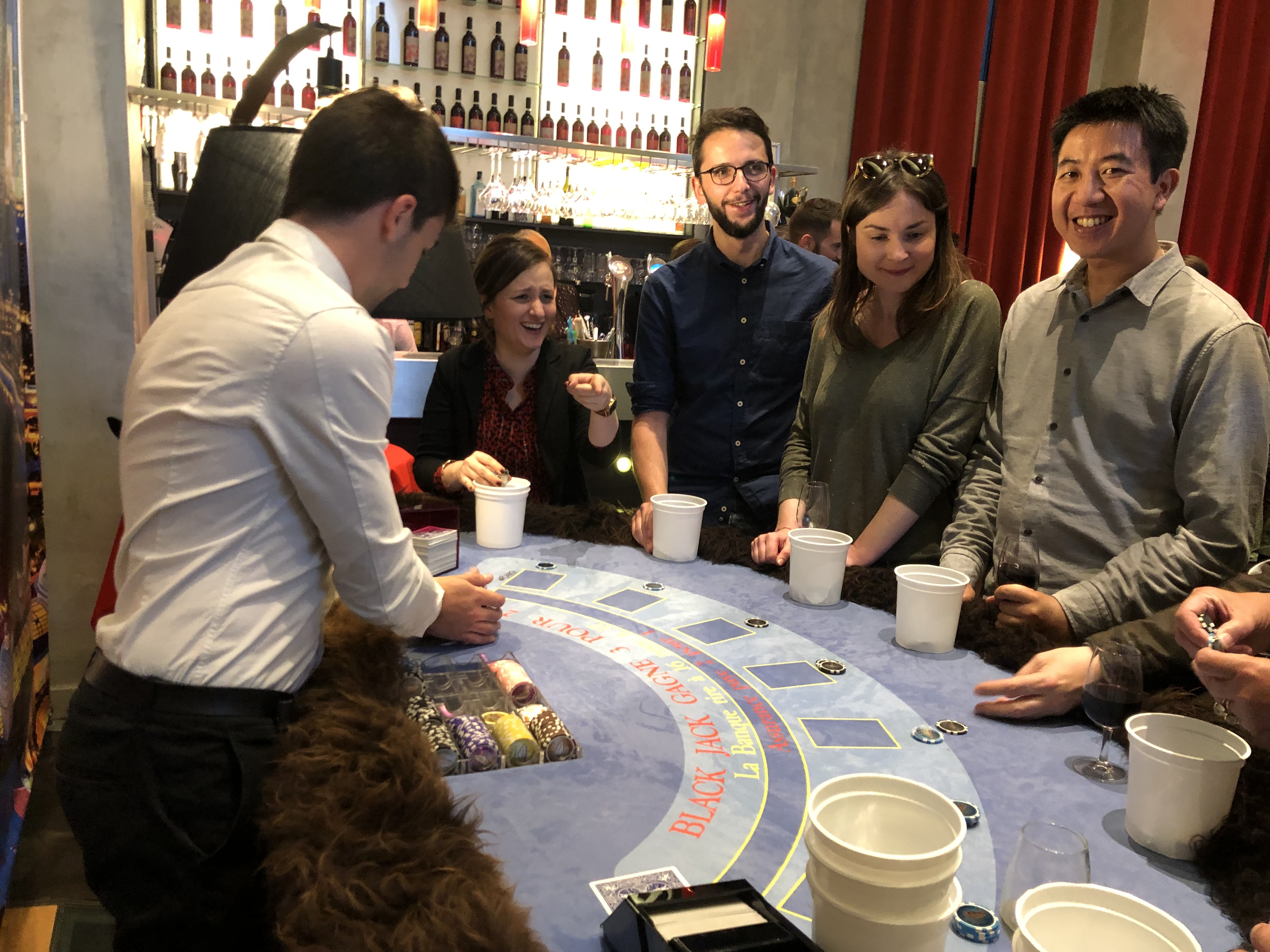 Animation casino entreprise Anvers soirée cocktail Handelsbeurs · INNOV'events
