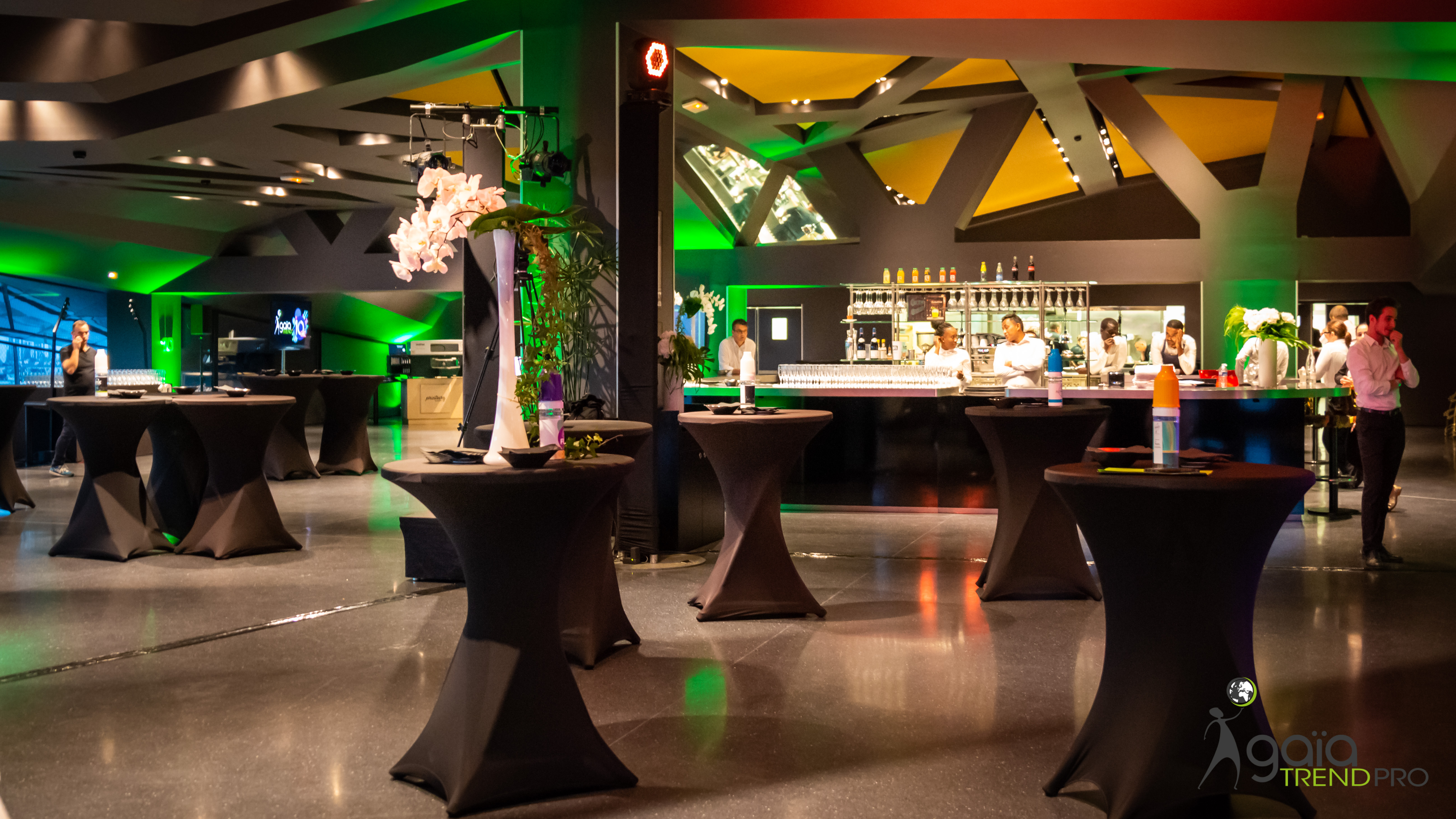 Animatie culinaire beleving eventdecoratie Brussel galadiner Flagey · INNOV'events