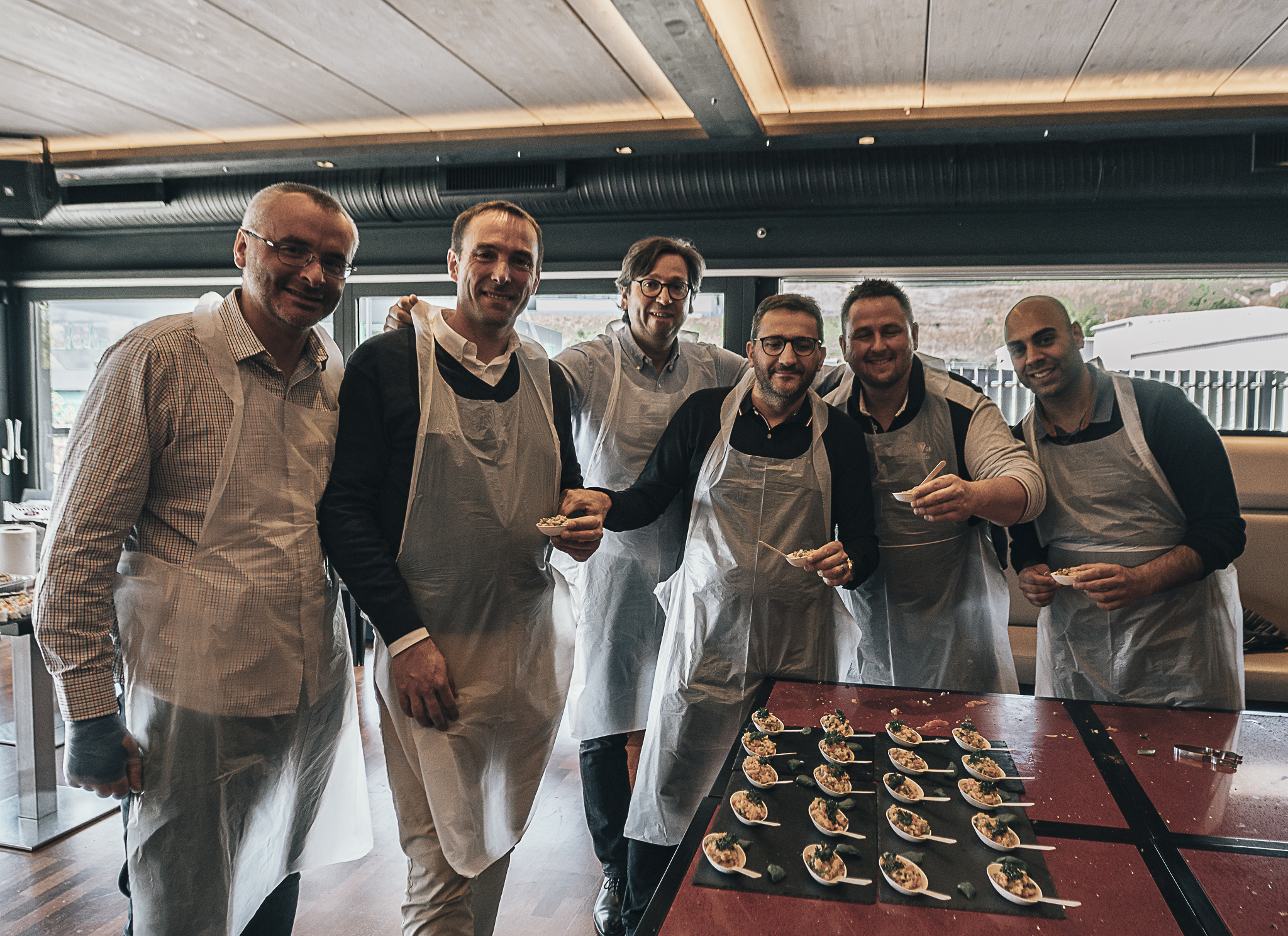Culinaire challenge Antwerpen Scheldekaaien buitendiner na workshop · INNOV'events