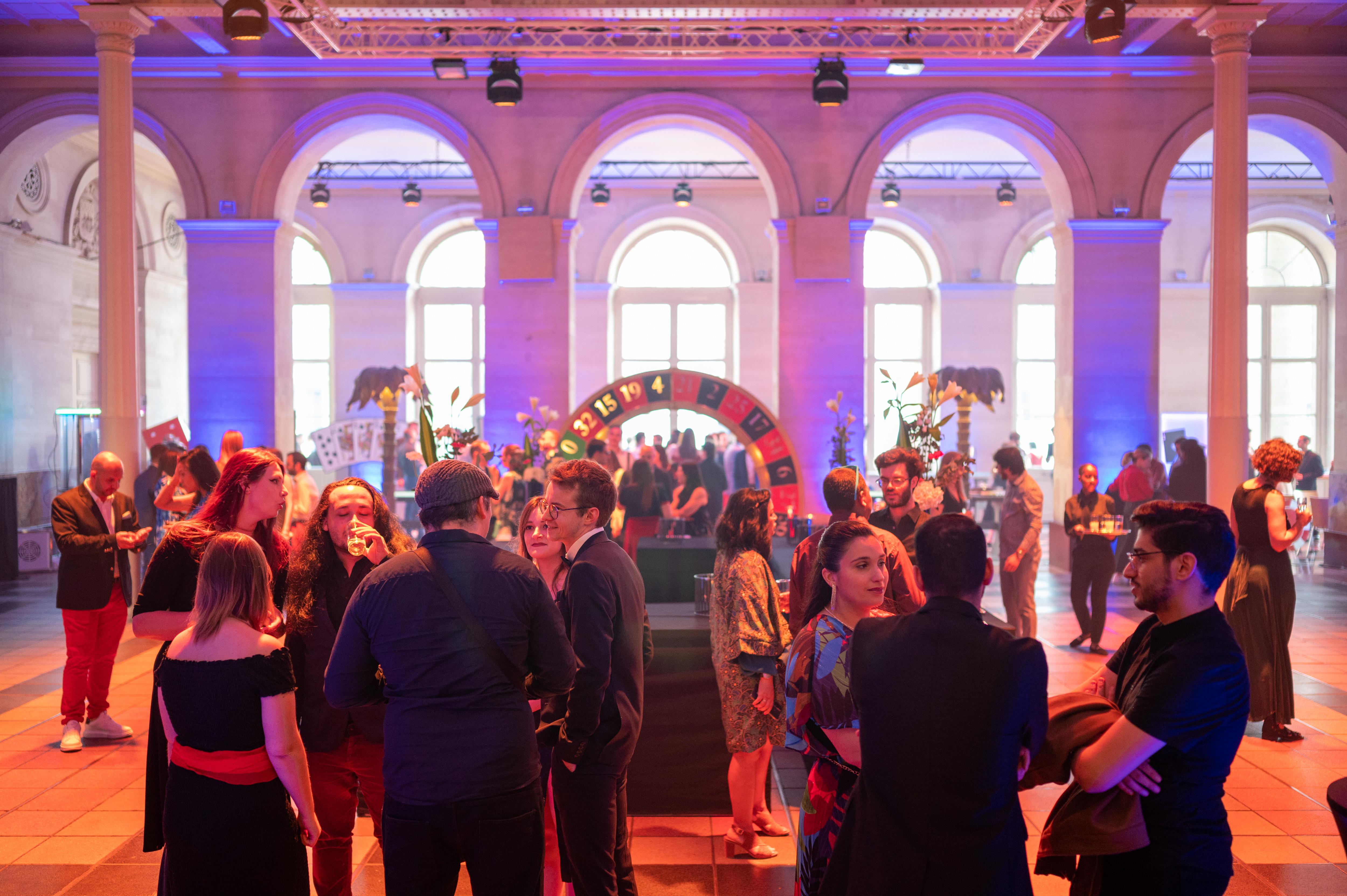 Groep deelnemers wijncasino spelronde Brussel · INNOV'events