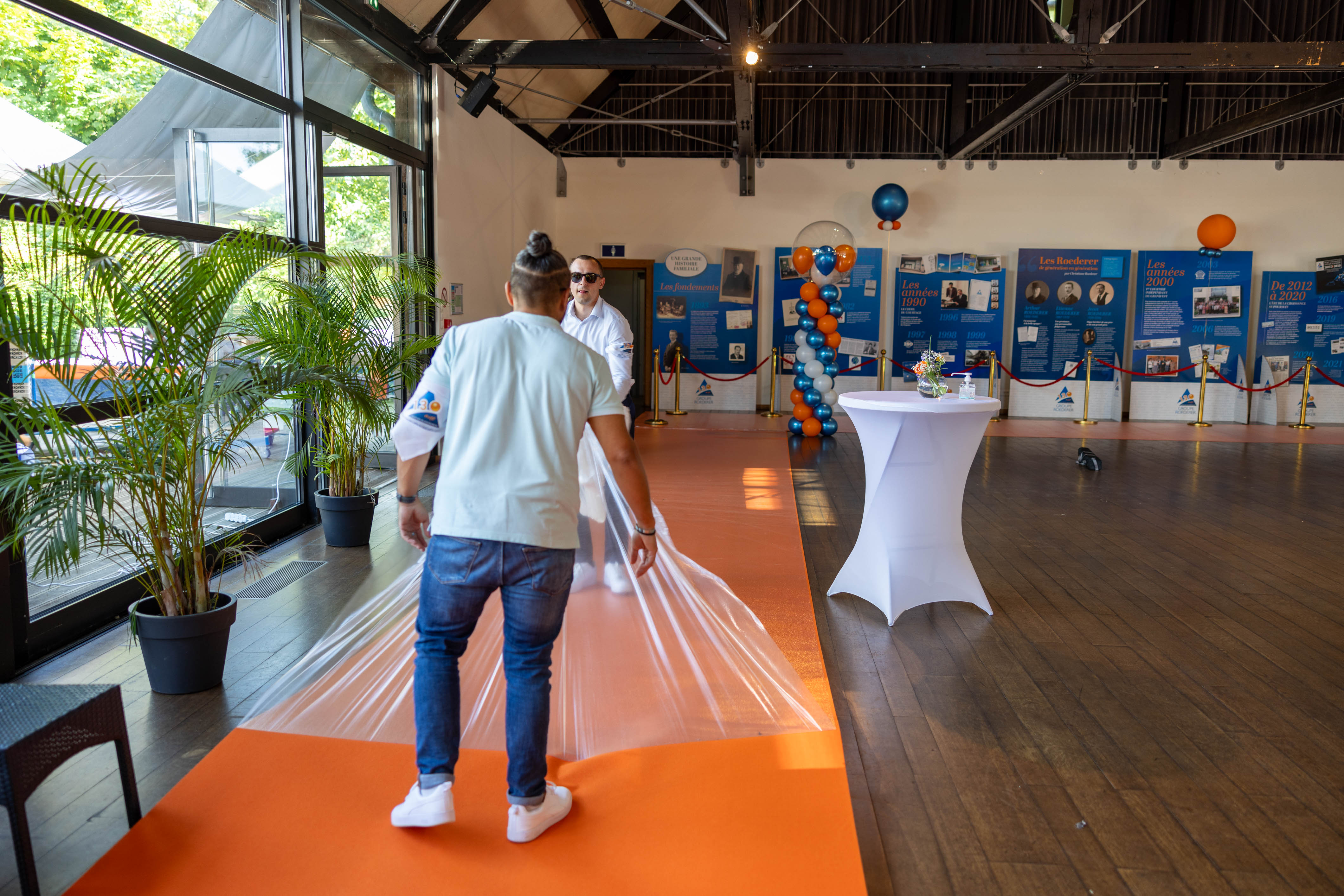 Roadshow commercial entreprise Belgique étape Bruxelles équipe présentation · INNOV'events