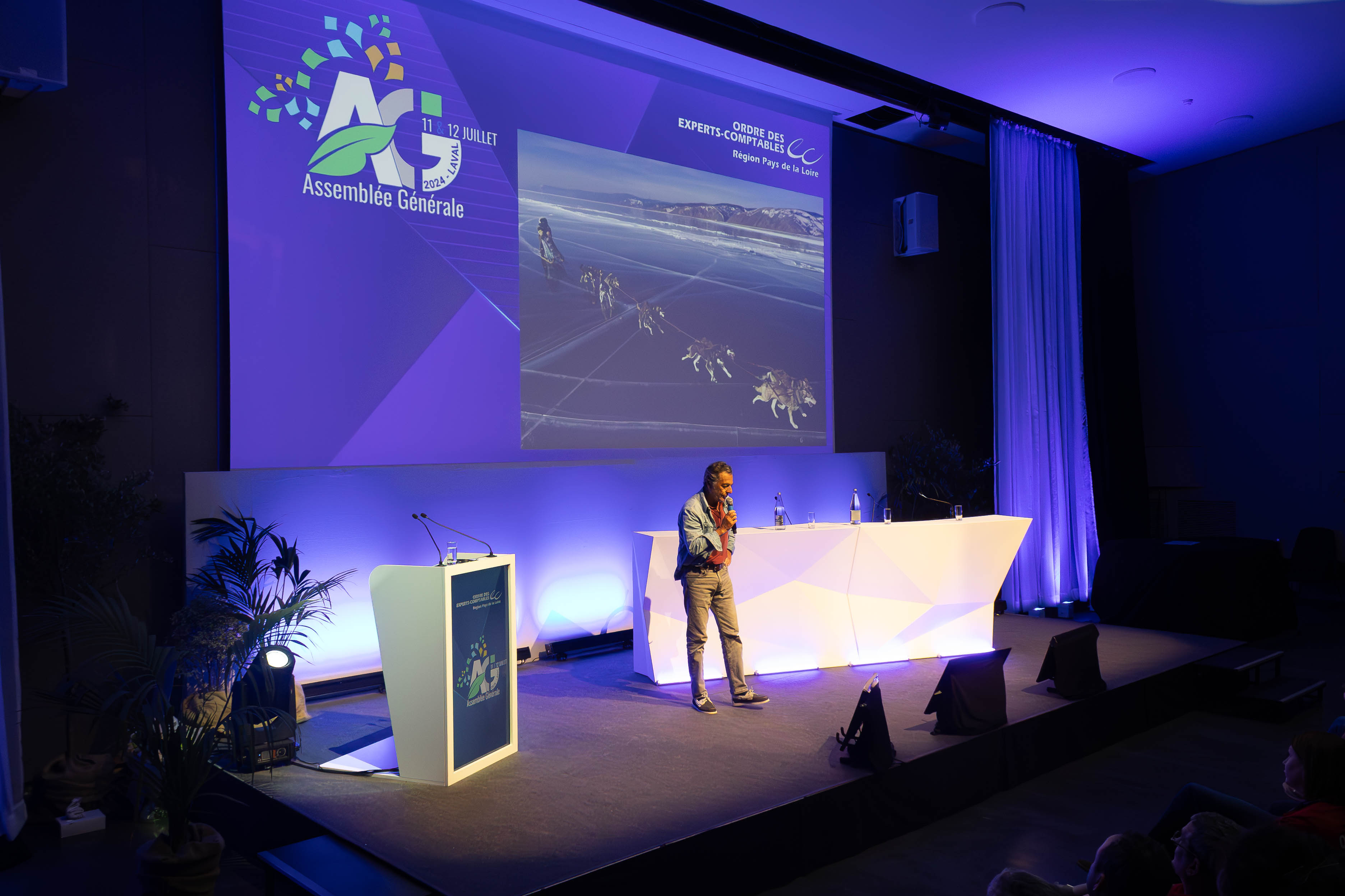 Outdoor sound and lighting production corporate event Antwerp port waterfront · INNOV'events