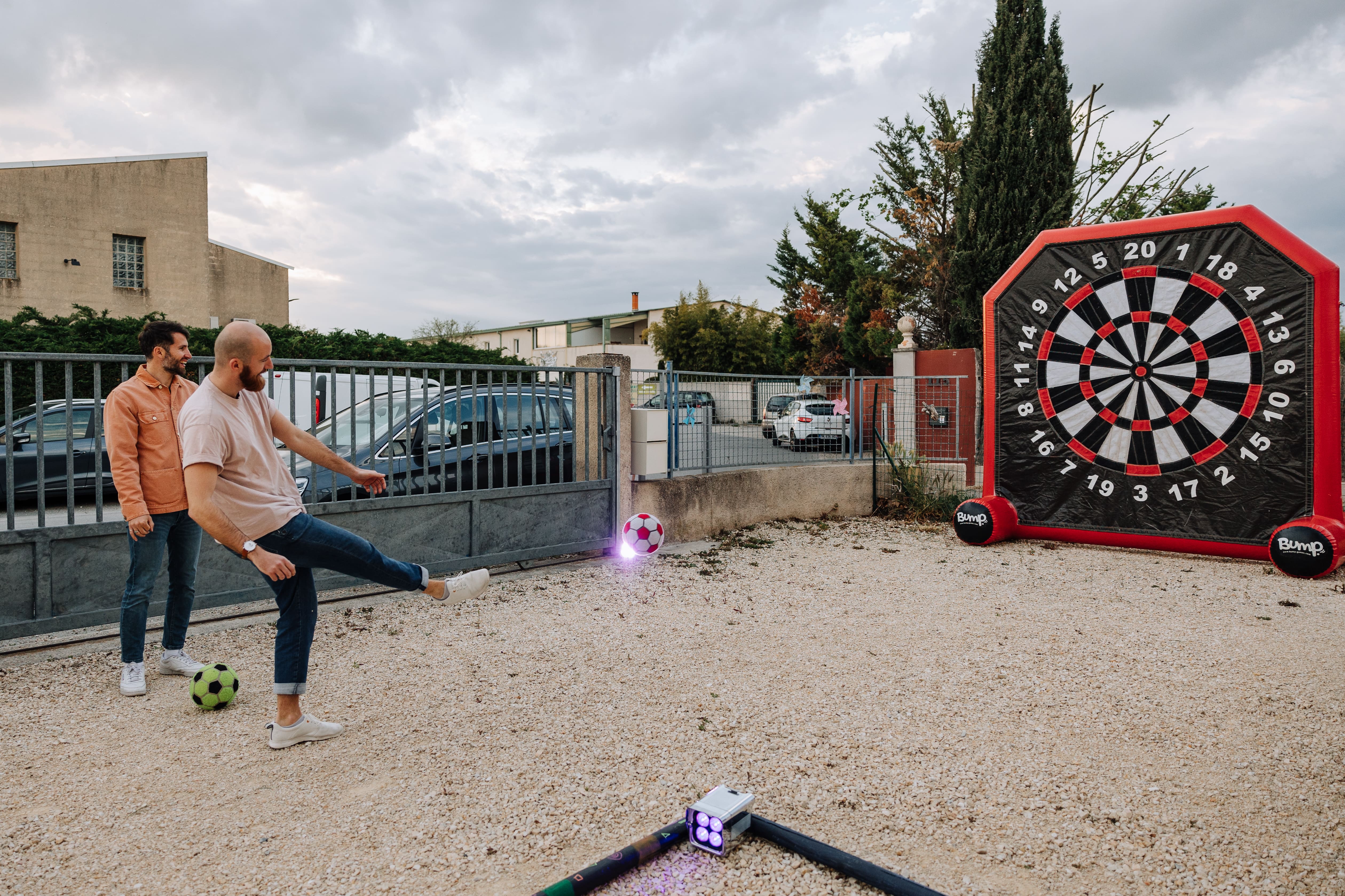 Voetbalsimulator animatie personeelsfeest Antwerpen meerdere activiteiten · INNOV'events
