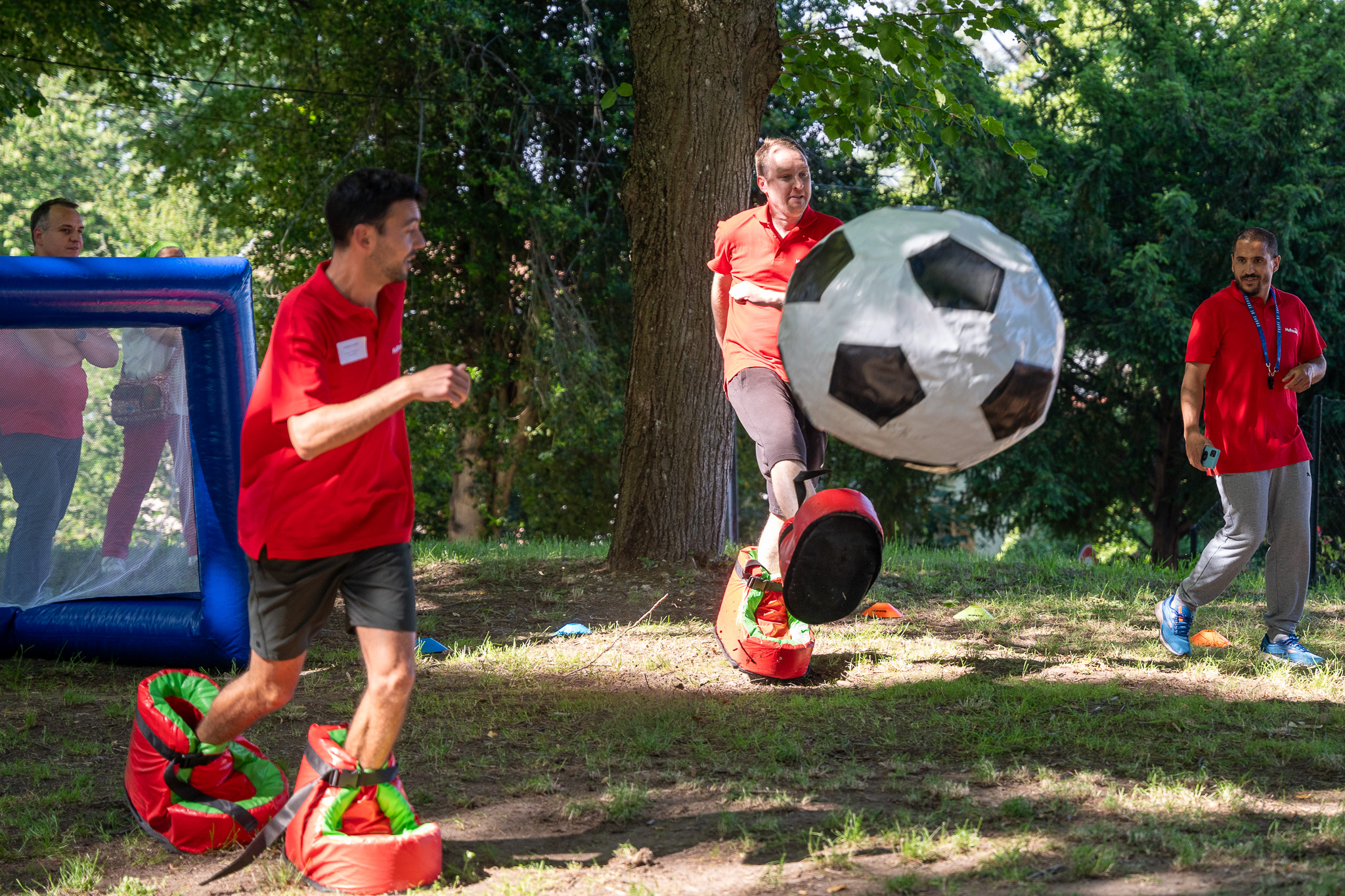 Lieu événementiel simulateur de football Liège vue bords de Meuse · INNOV'events