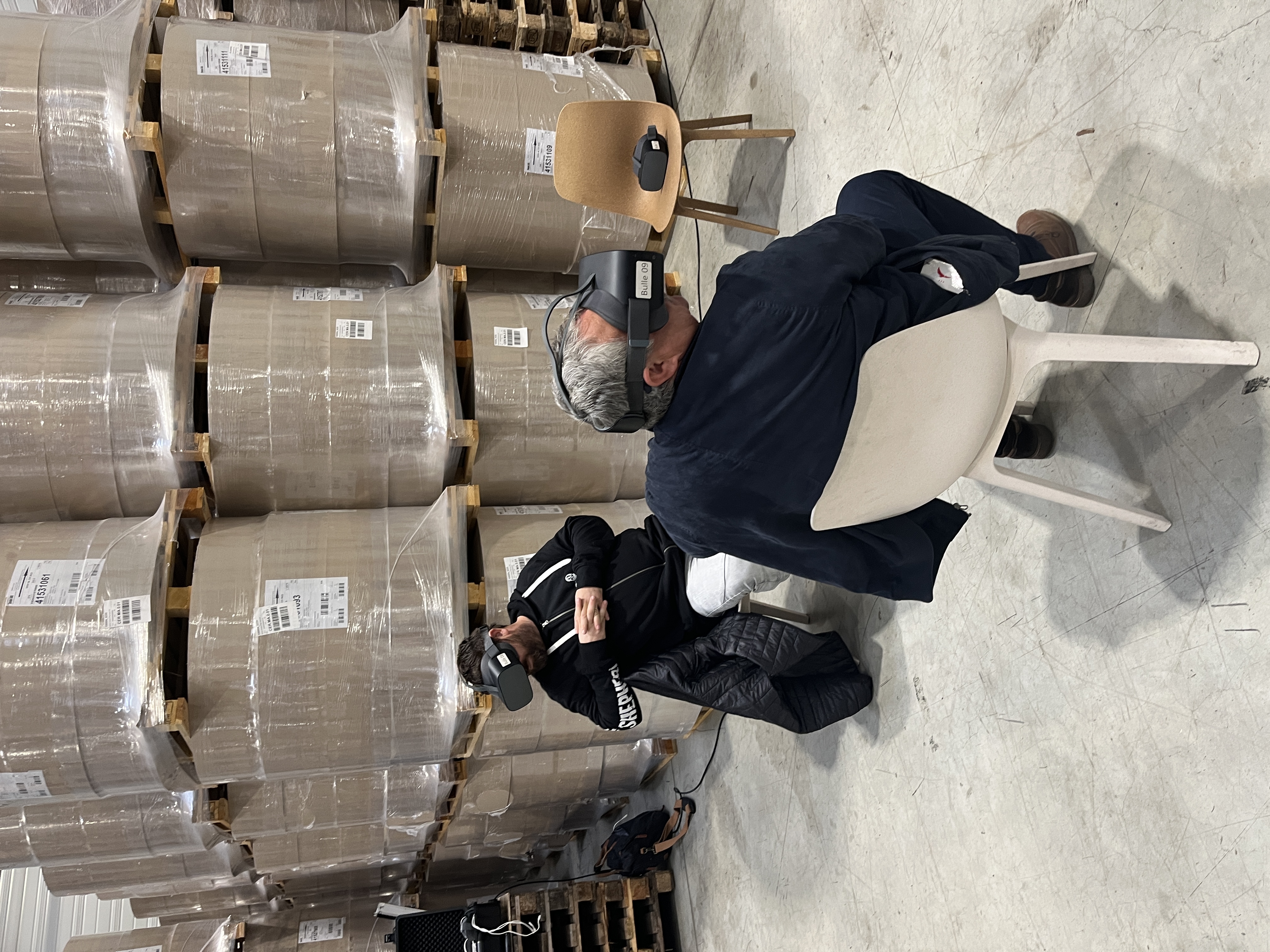 VR-productlancering Antwerpen branded omgeving deelnemers branded headsets · INNOV'events
