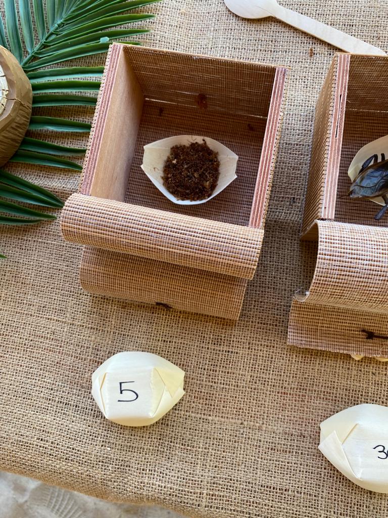 Atelier parfum entreprise Liège flacons et matières premières disposés sur table en bois · INNOV'events organisation d'événements