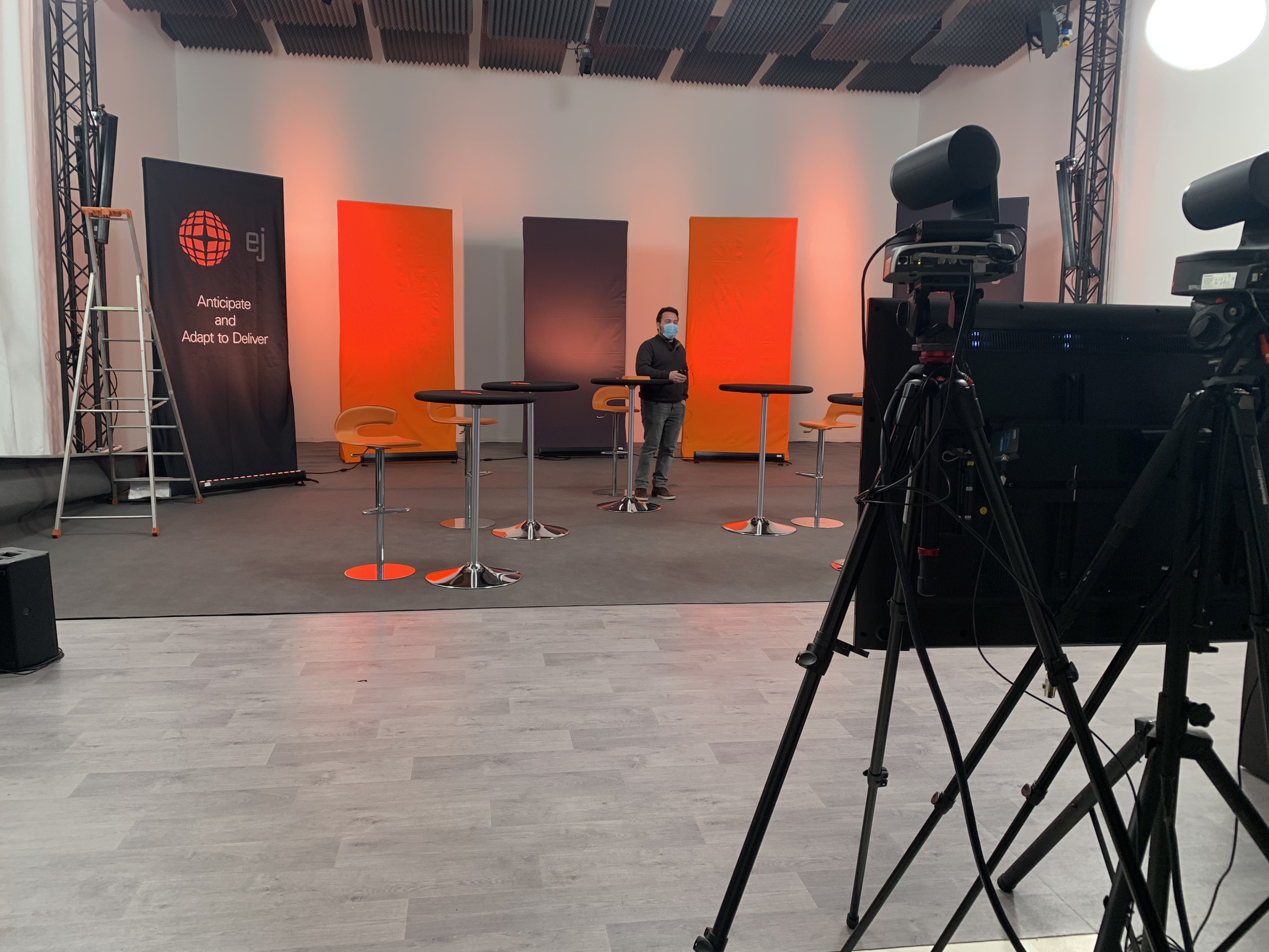 Locatie evenement TV spelshow Antwerpen industriële loft Eilandje · INNOV'events