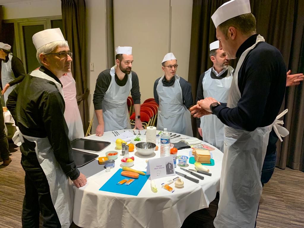 Animation MasterChef compétitif cours de cuisine type MasterChef Bruxelles · INNOV'events