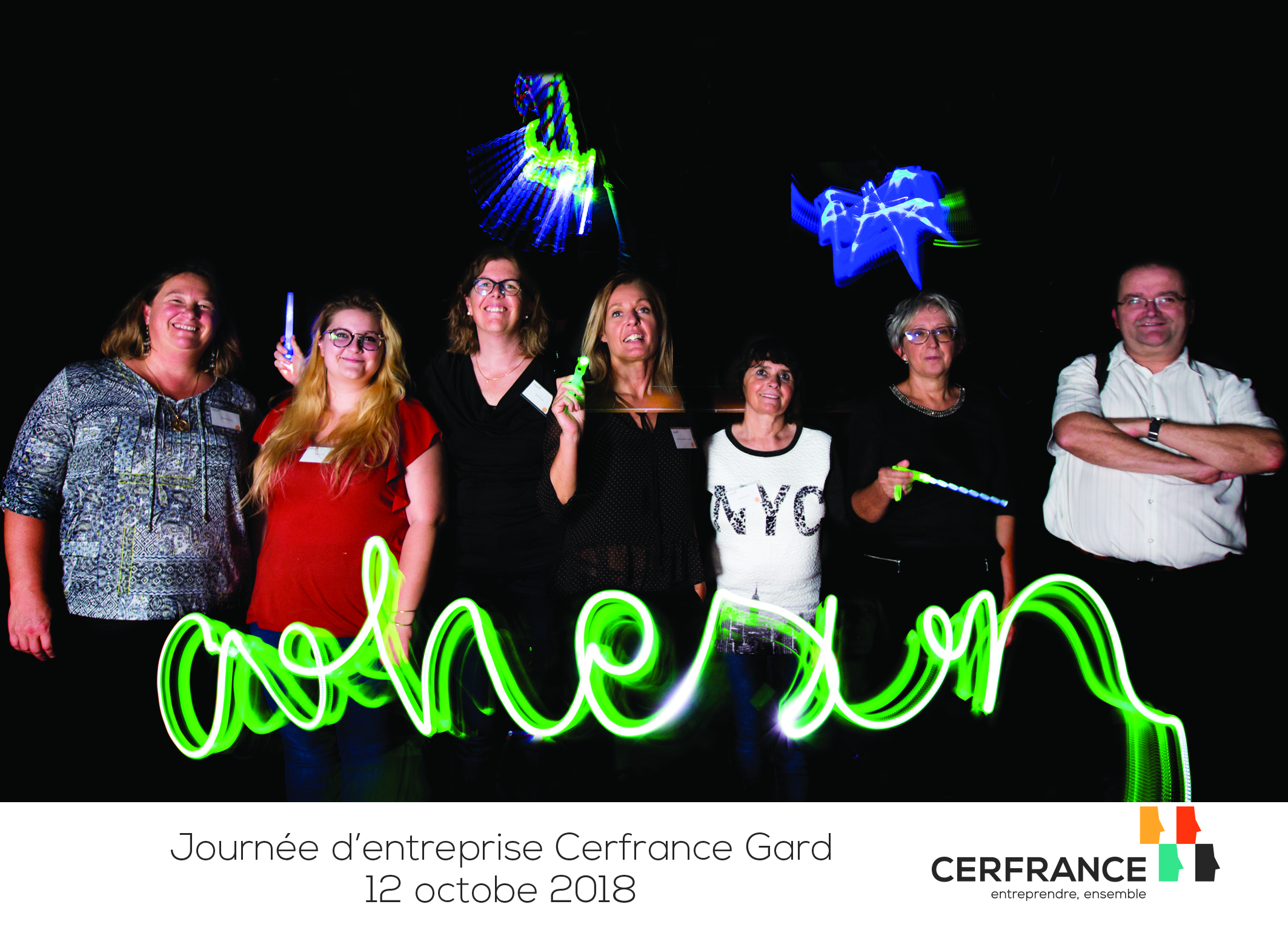 Avondformat light painting Brussel diner na lichtworkshop industriële zaal · INNOV'events