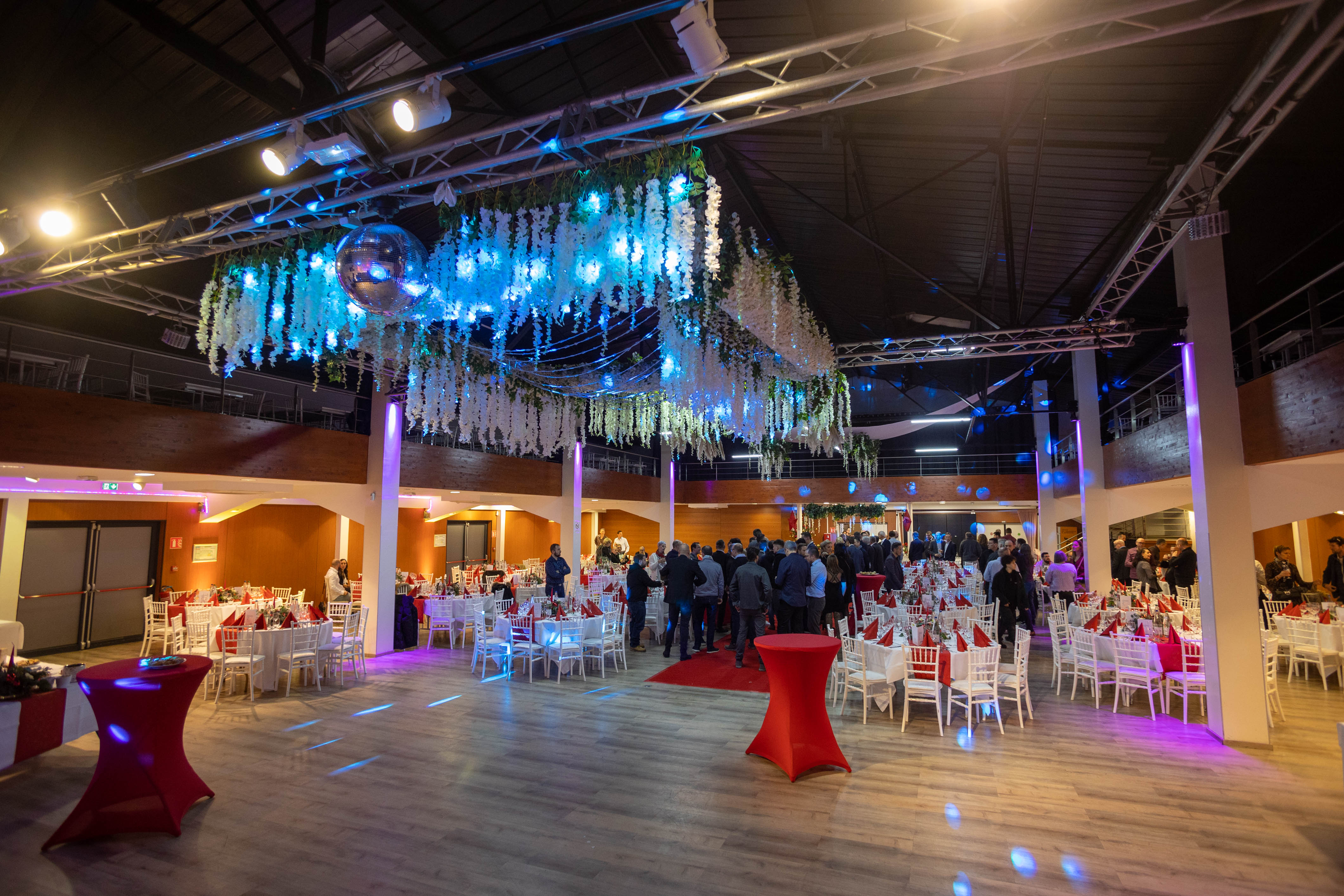 Cocktail & gala Antwerpen Havenhuis havenverlichting avond · INNOV'events