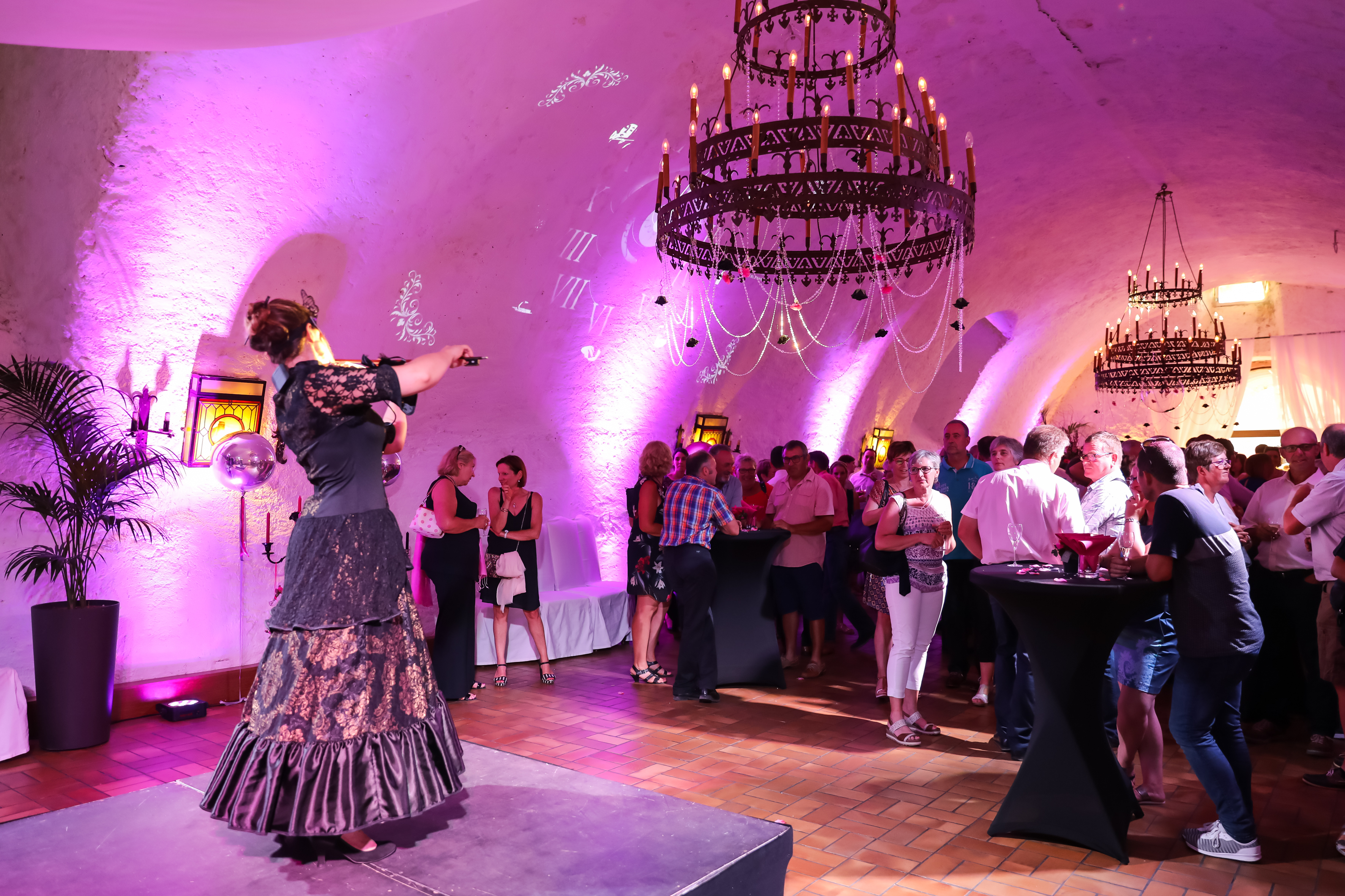 Mime artiest Luik Palais des Princes-Évêques binnenplaats gala-ontvangst · INNOV'events
