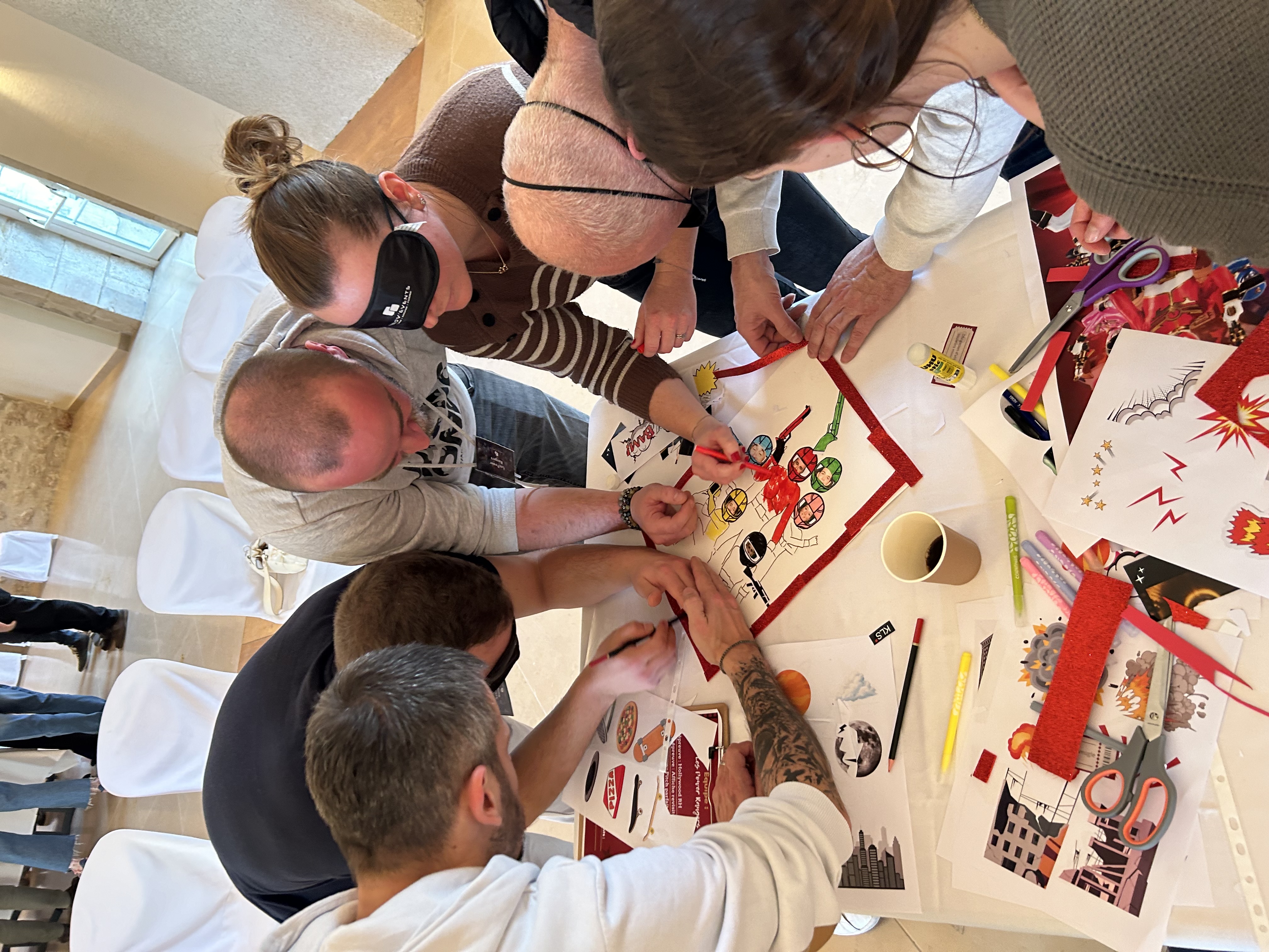 CODIR-sessie parfum creatie workshop Luik château intiem · INNOV'events