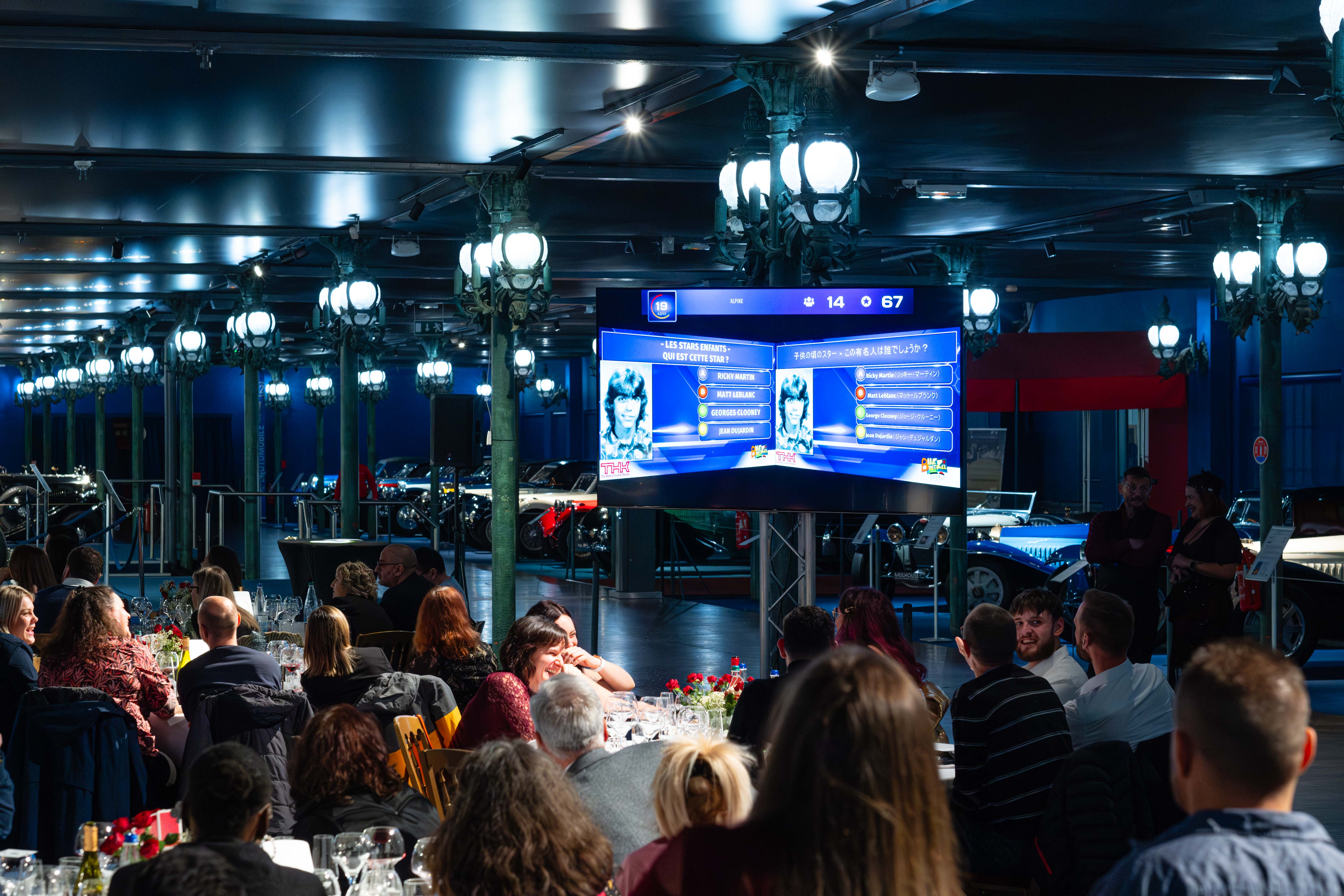 Simulation circuit automobile entreprise Anvers soirée podium Havenhuis · INNOV'events