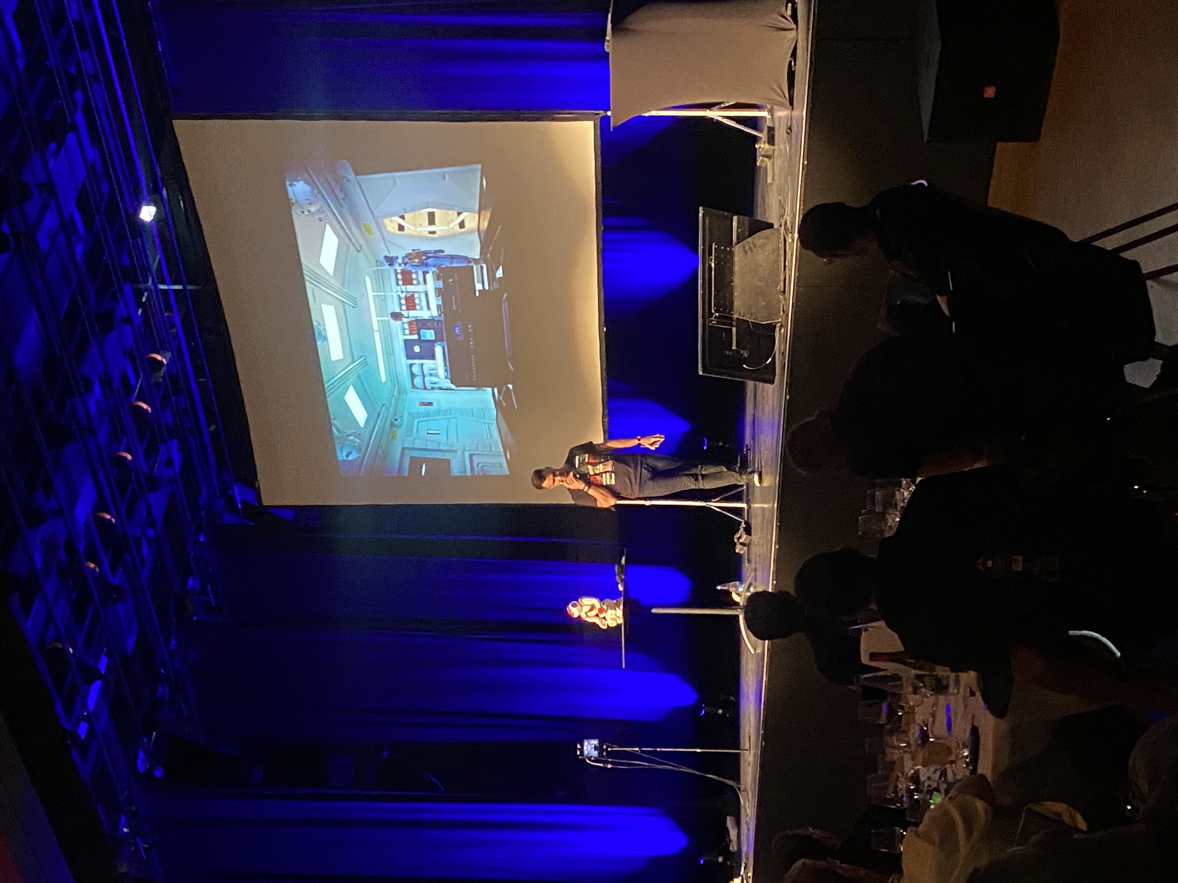 LED branding activation Liege Meuse riverside corporate event · INNOV'events