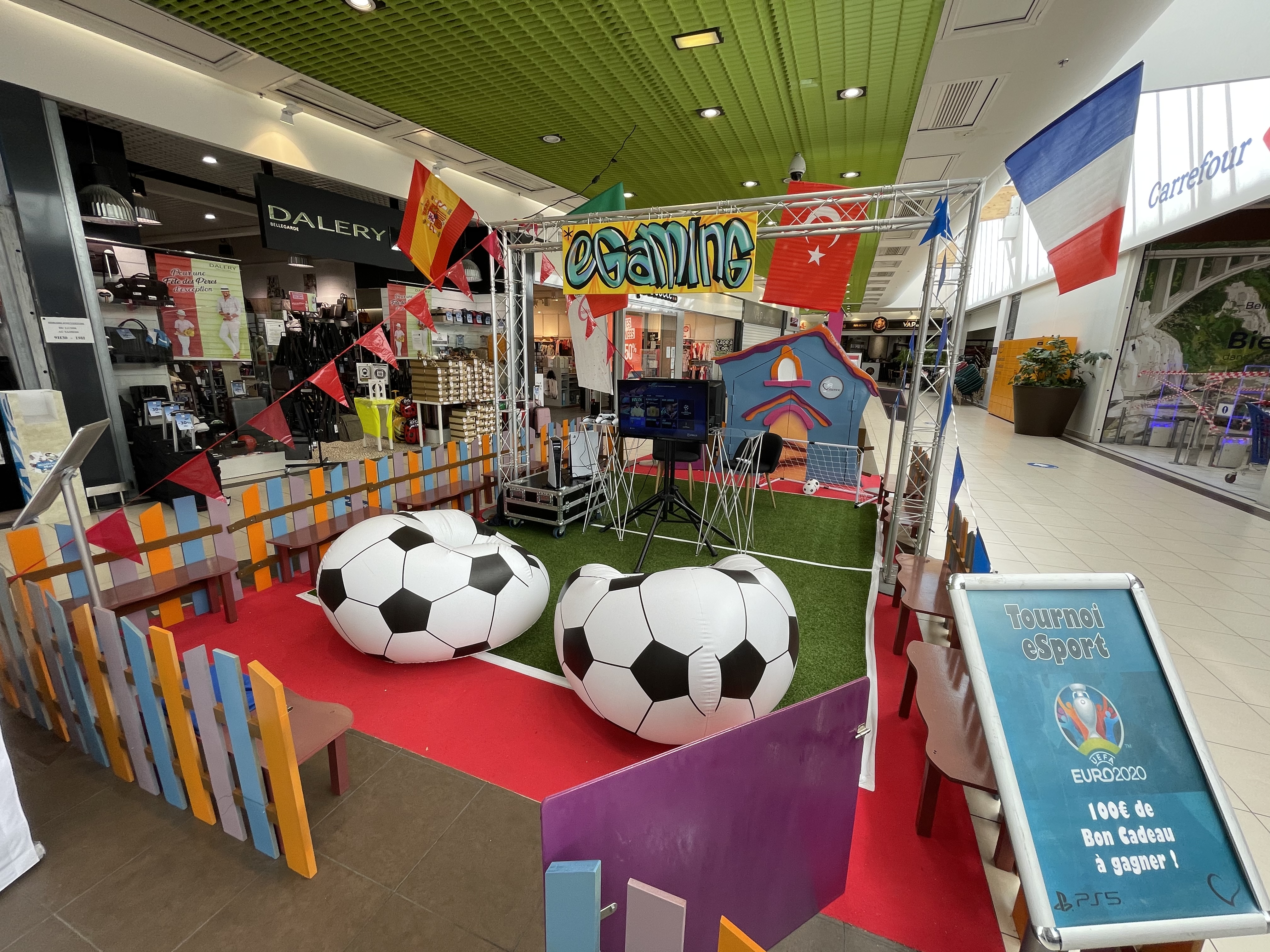 Personeelsfeest winkelcentrum shopping mall entertainment België catering teams · INNOV'events