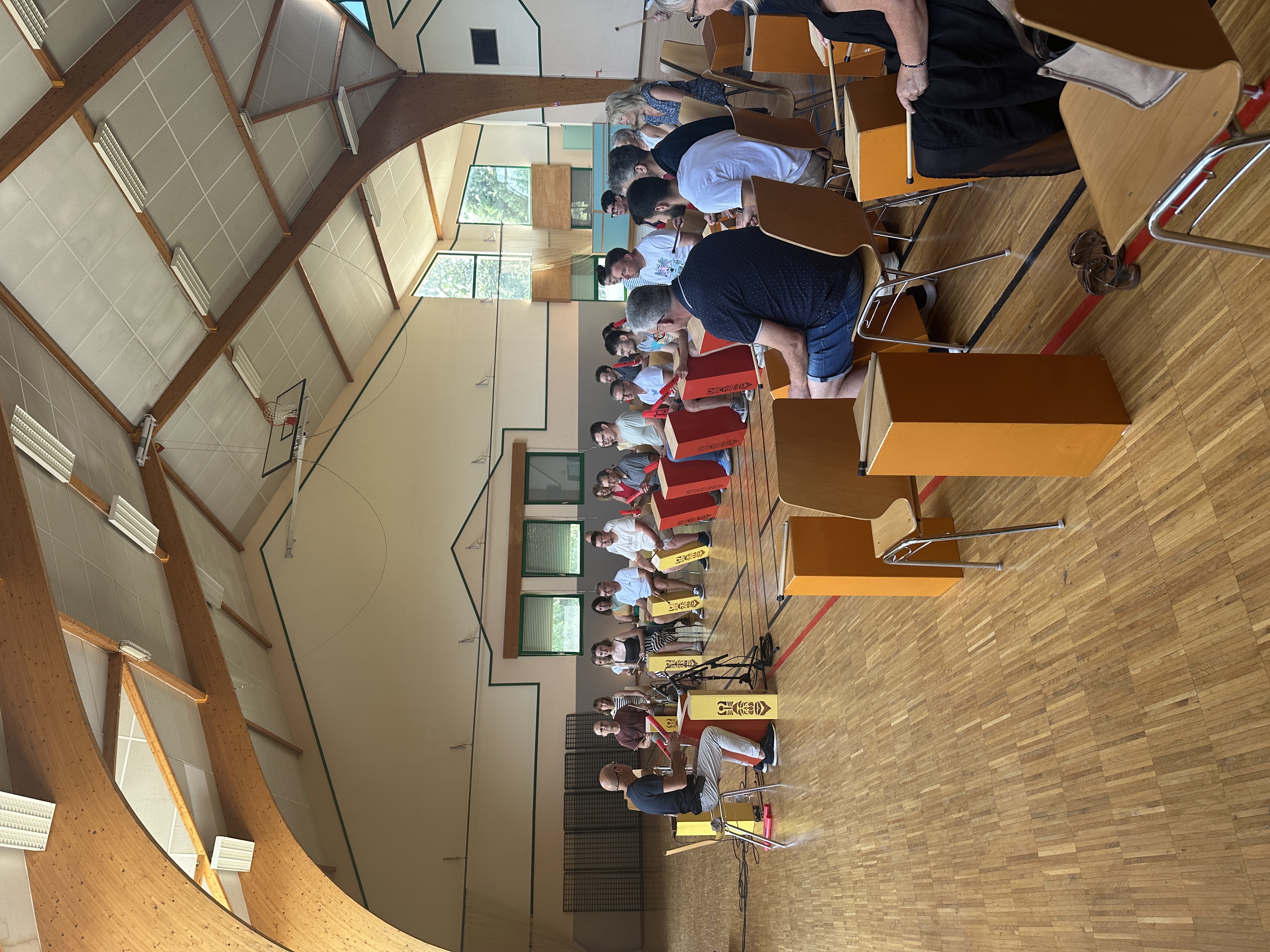 Teamworkshop theater Antwerpen Havenhuis plein buitenopstelling · INNOV'events
