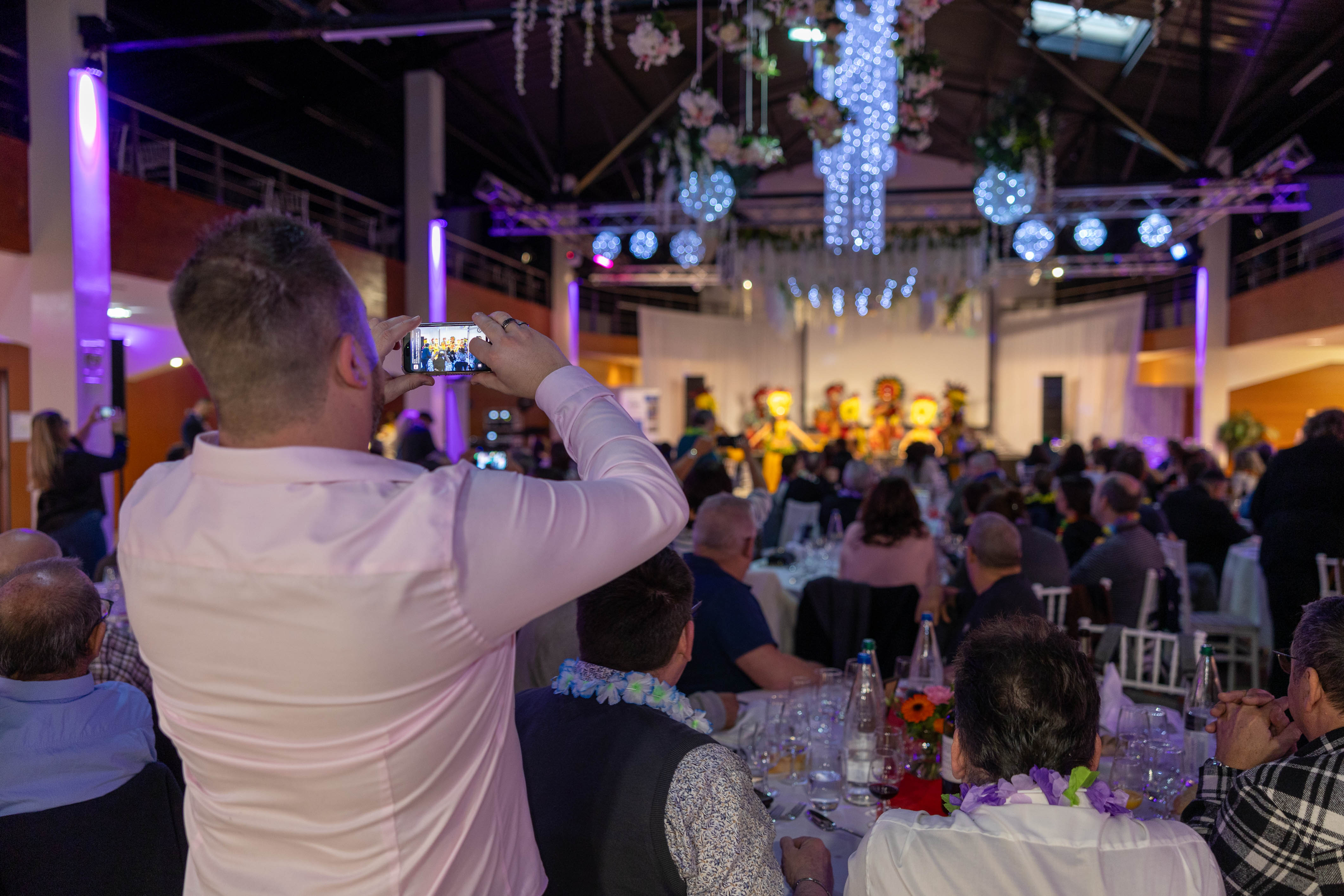 Avondreceptie galadiner bedrijfsevenement België feestzaal · INNOV'events