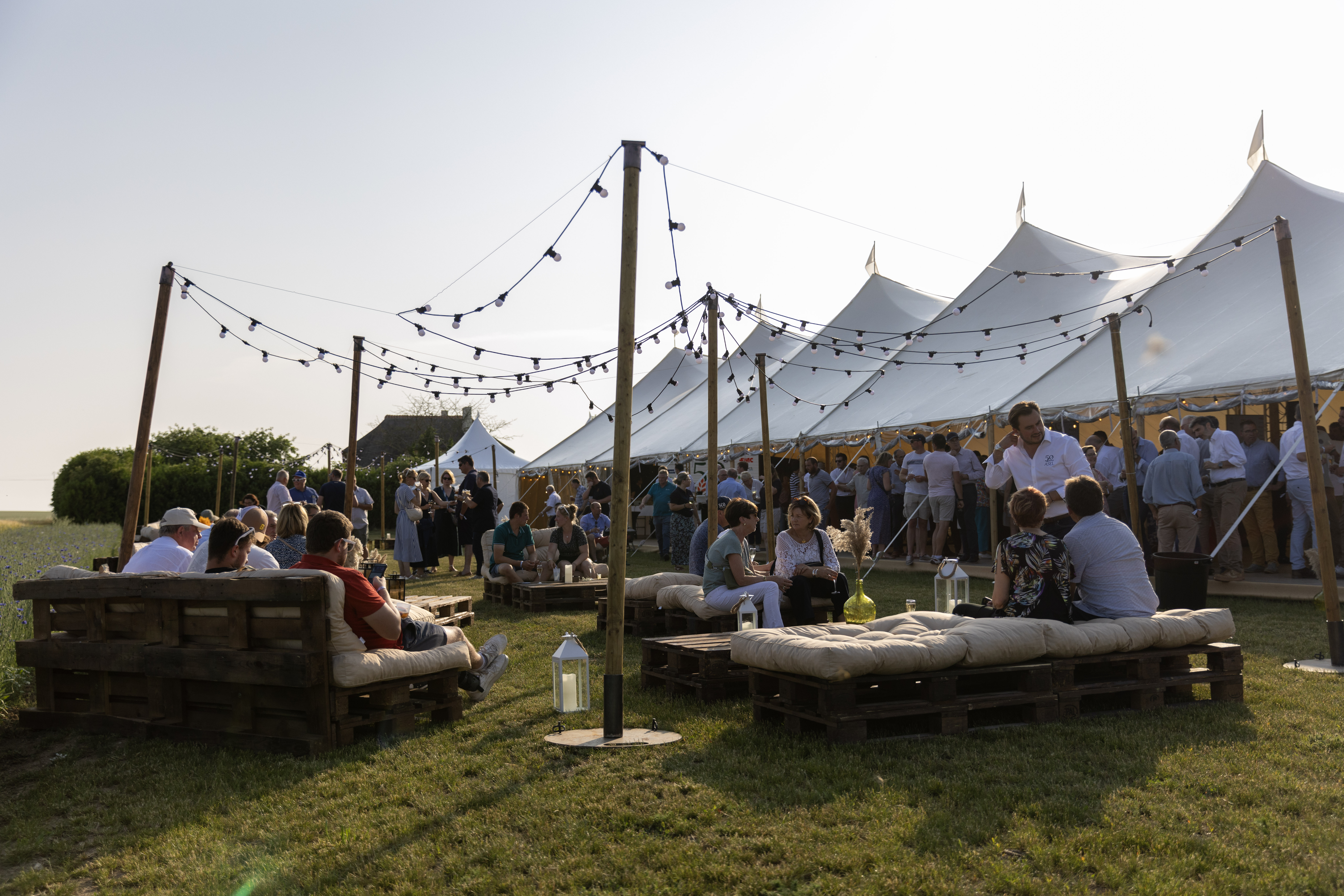 Cocktaildiner buiten Brussel terras historisch domein medewerkers · INNOV'events
