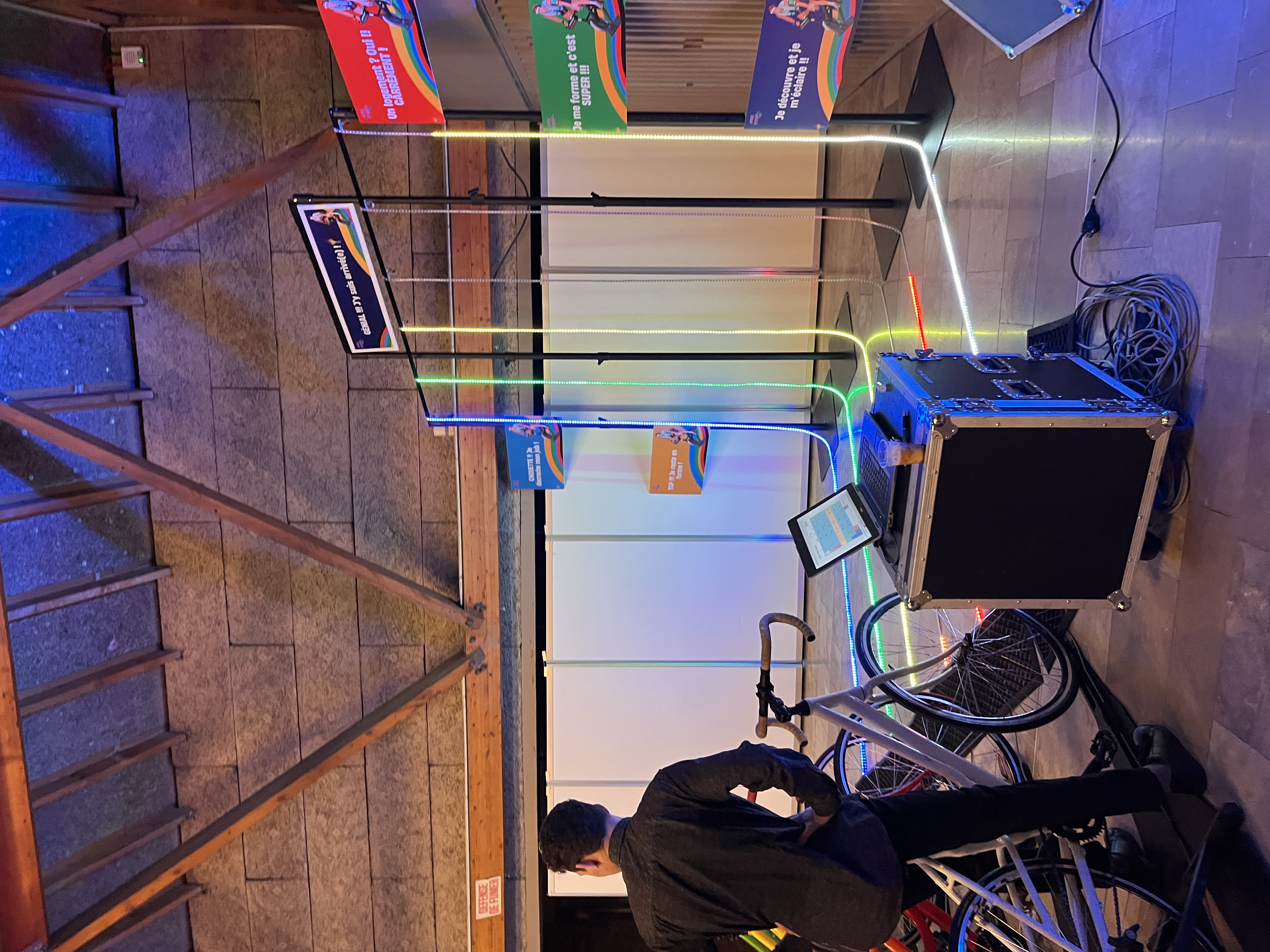 Animatie lichtbranding trade show animatie Brussel beurshal · INNOV'events