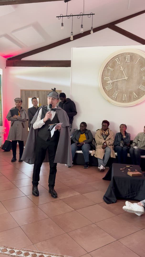 Murder Mystery Party avondformaat bedrijf Luik diner met rolverdeling · INNOV'events