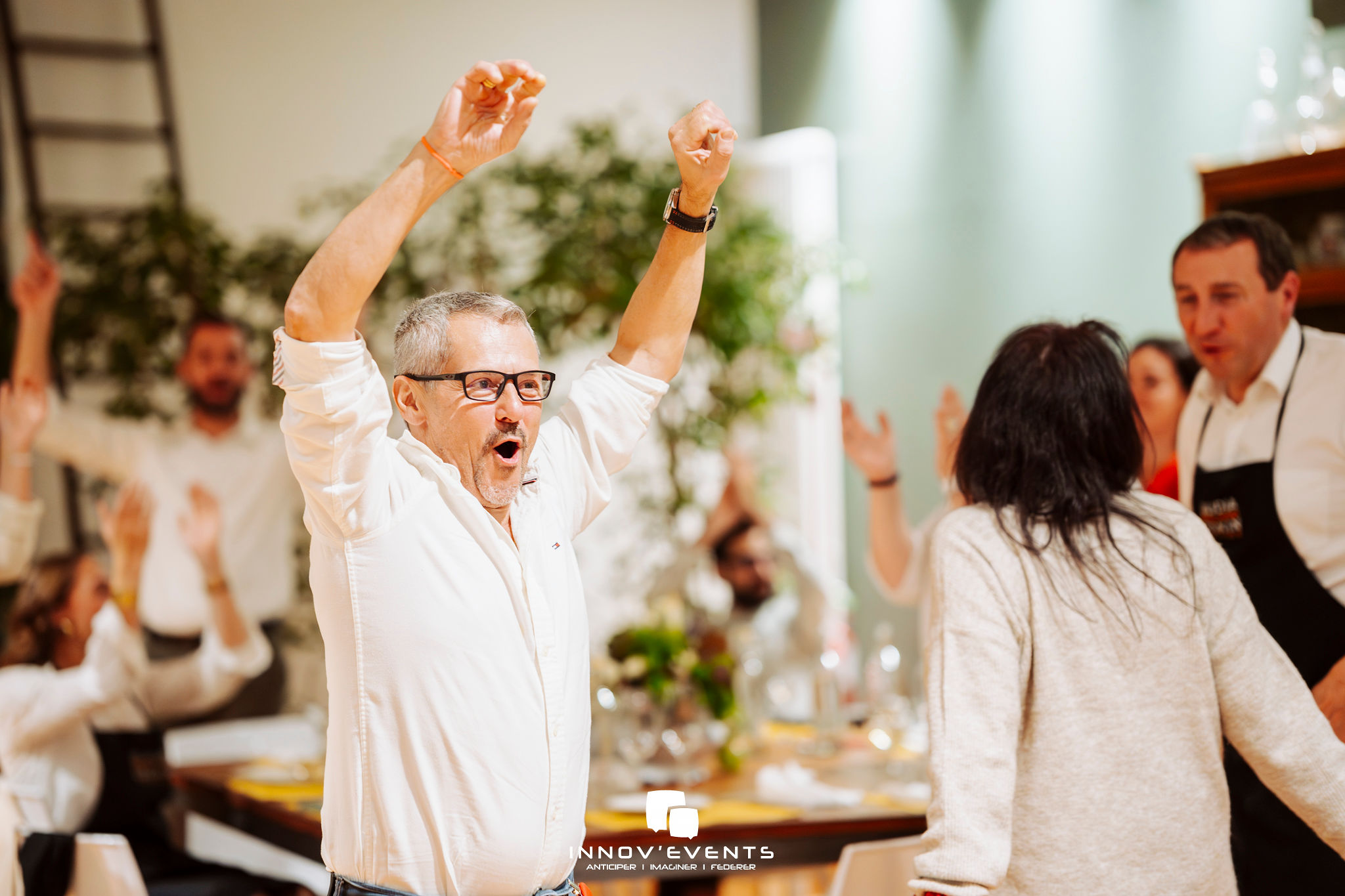 Animation jeu concours repas collaborateurs Liège salle privatisée · INNOV'events
