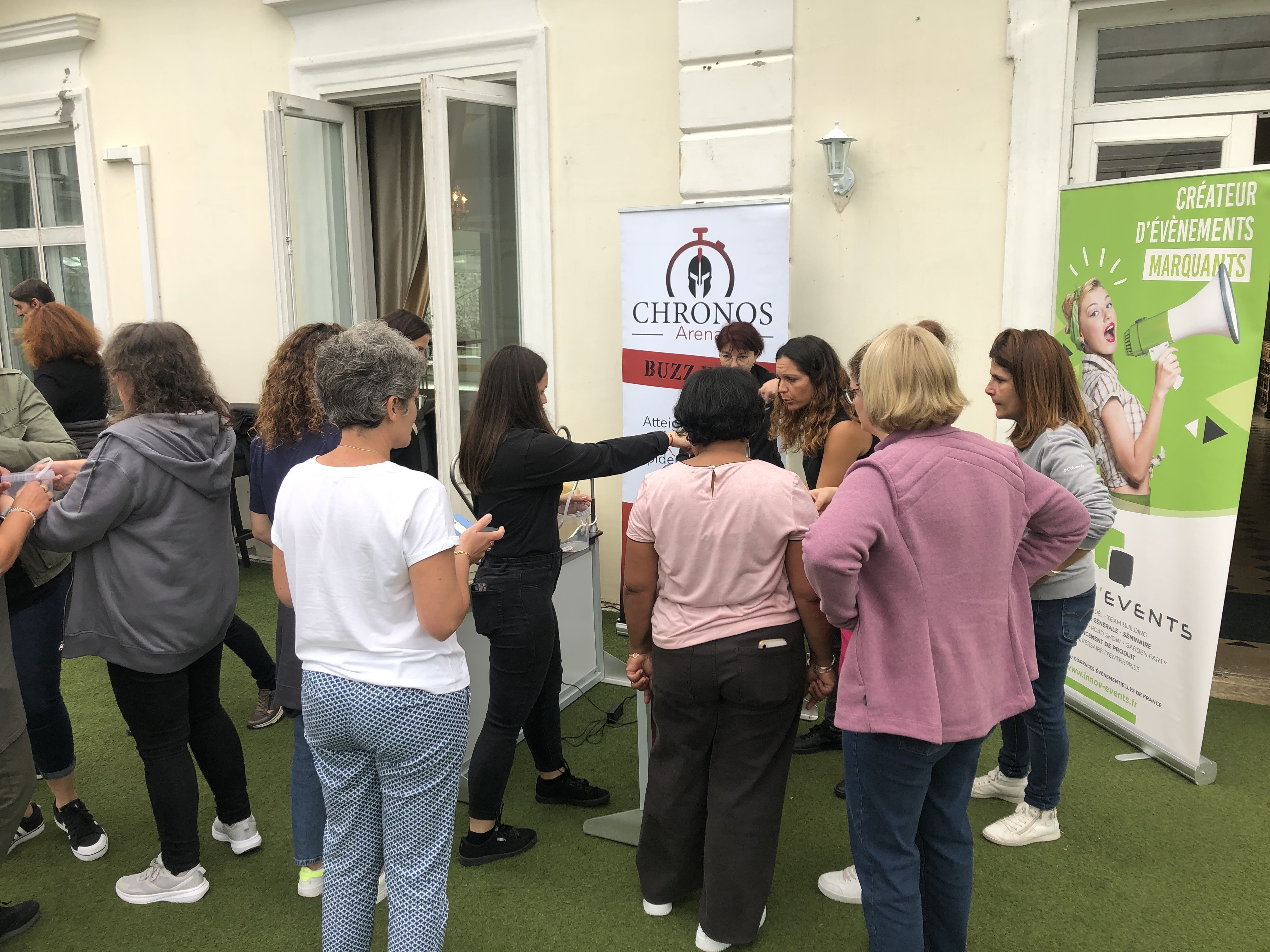 Animation compétition simulateur de chute libre Anvers remise de prix podium · INNOV'events