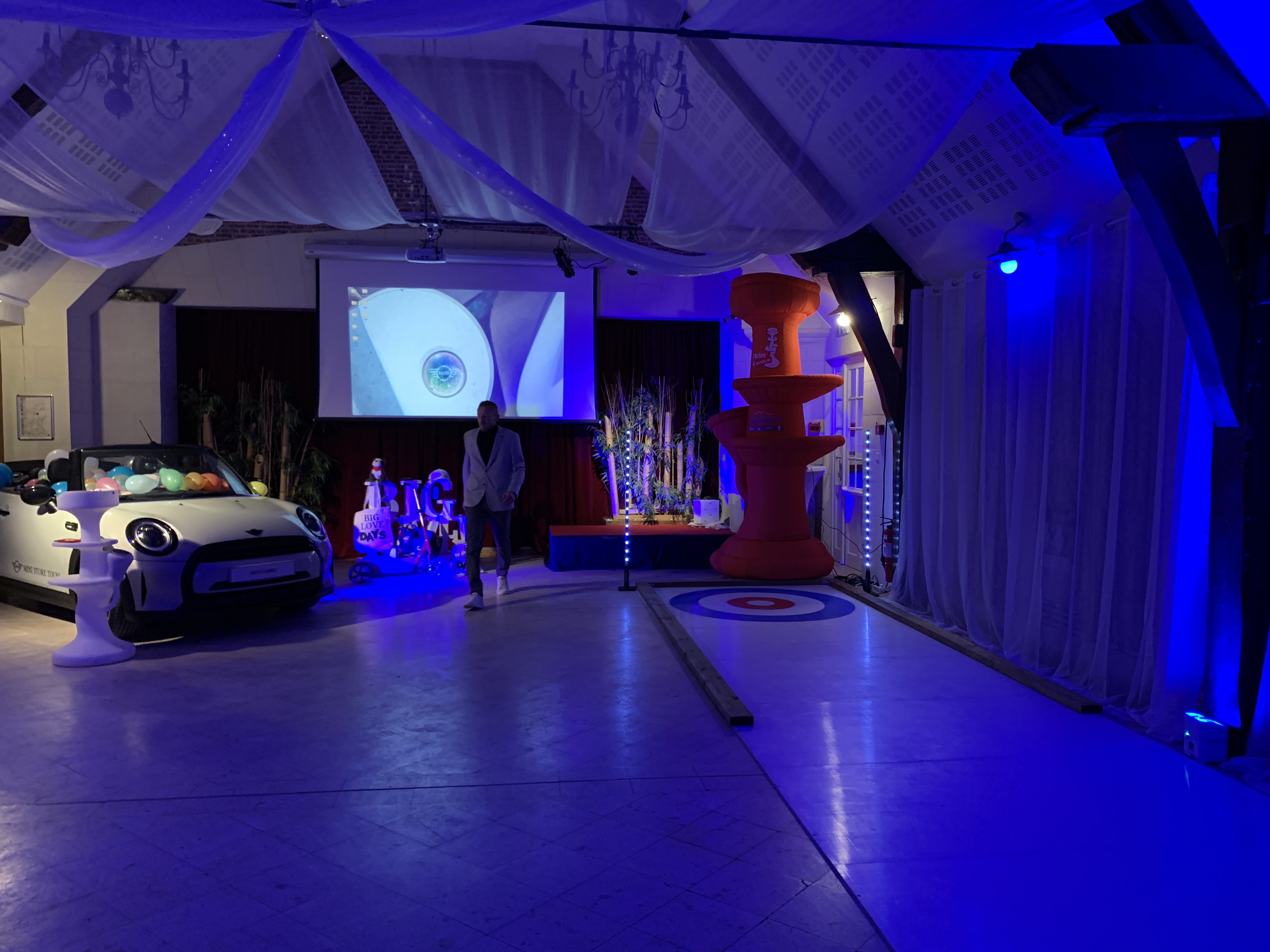 Challenge simulateur de ski entreprise Liège résultats affichés tableau scores · INNOV'events