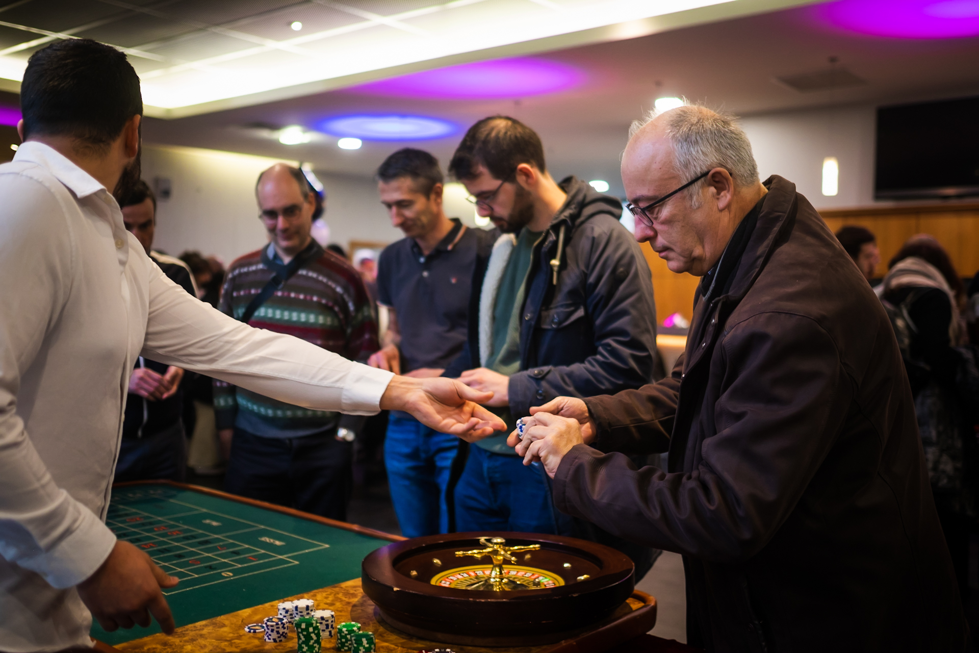 Casino avond bedrijf Brussel soirée slotmoment prijsuitreiking teams · INNOV'events