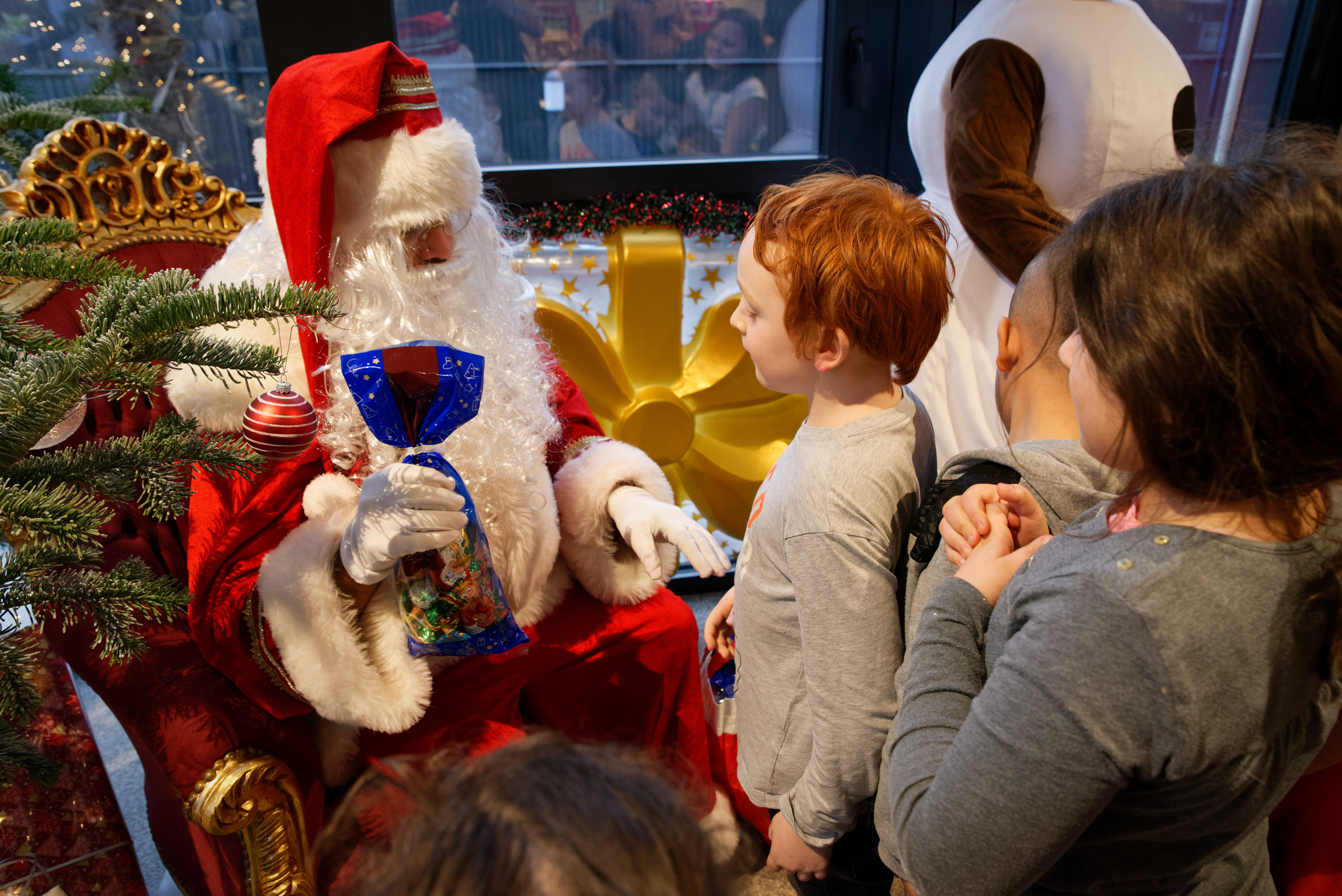 Locatie kerstman animatie Antwerpen MAS panoramisch zicht haven · INNOV'events