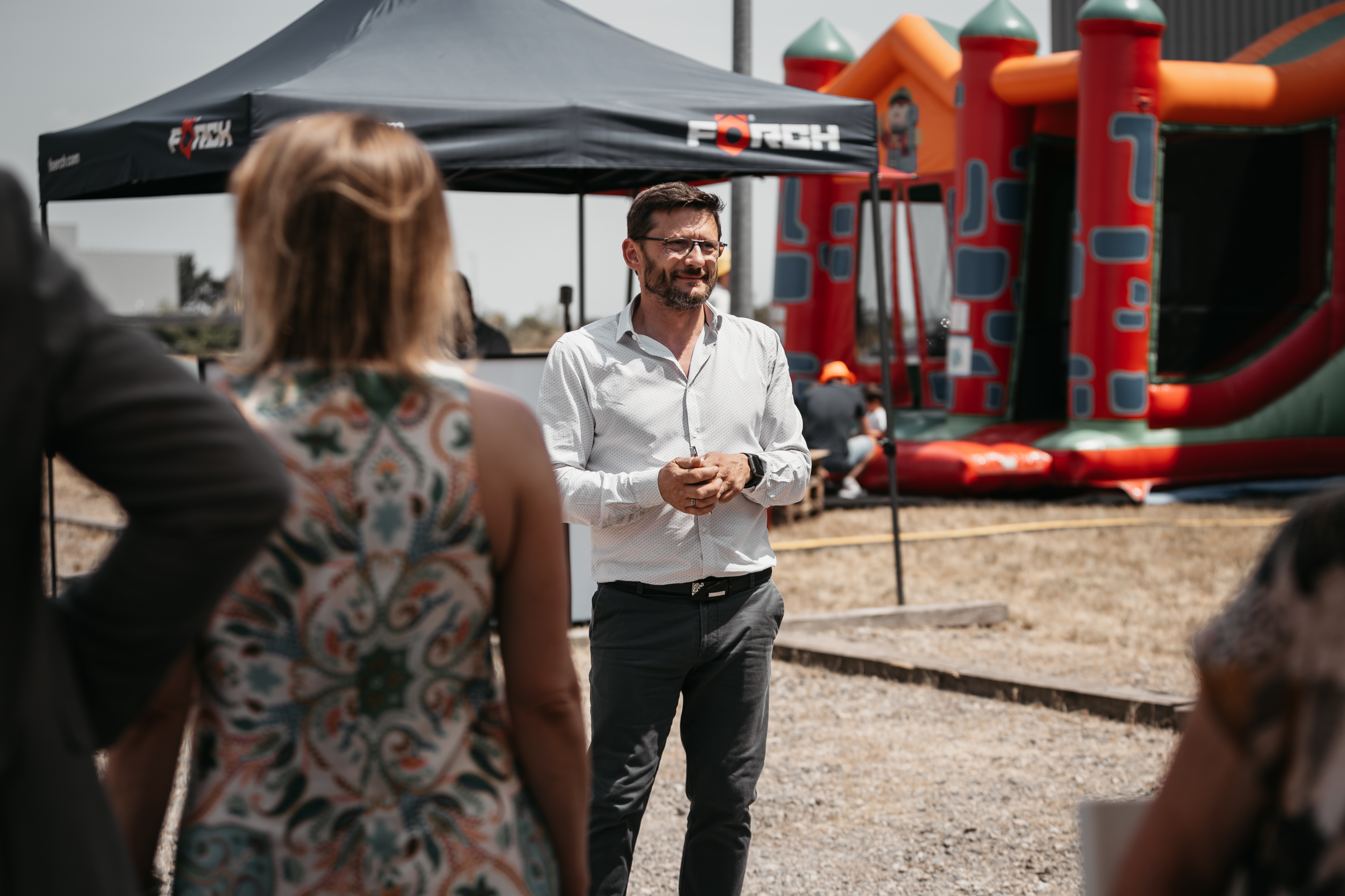 Familiedag met springkastelen bedrijfsevenement Antwerpen Park Spoor Noord · INNOV'events