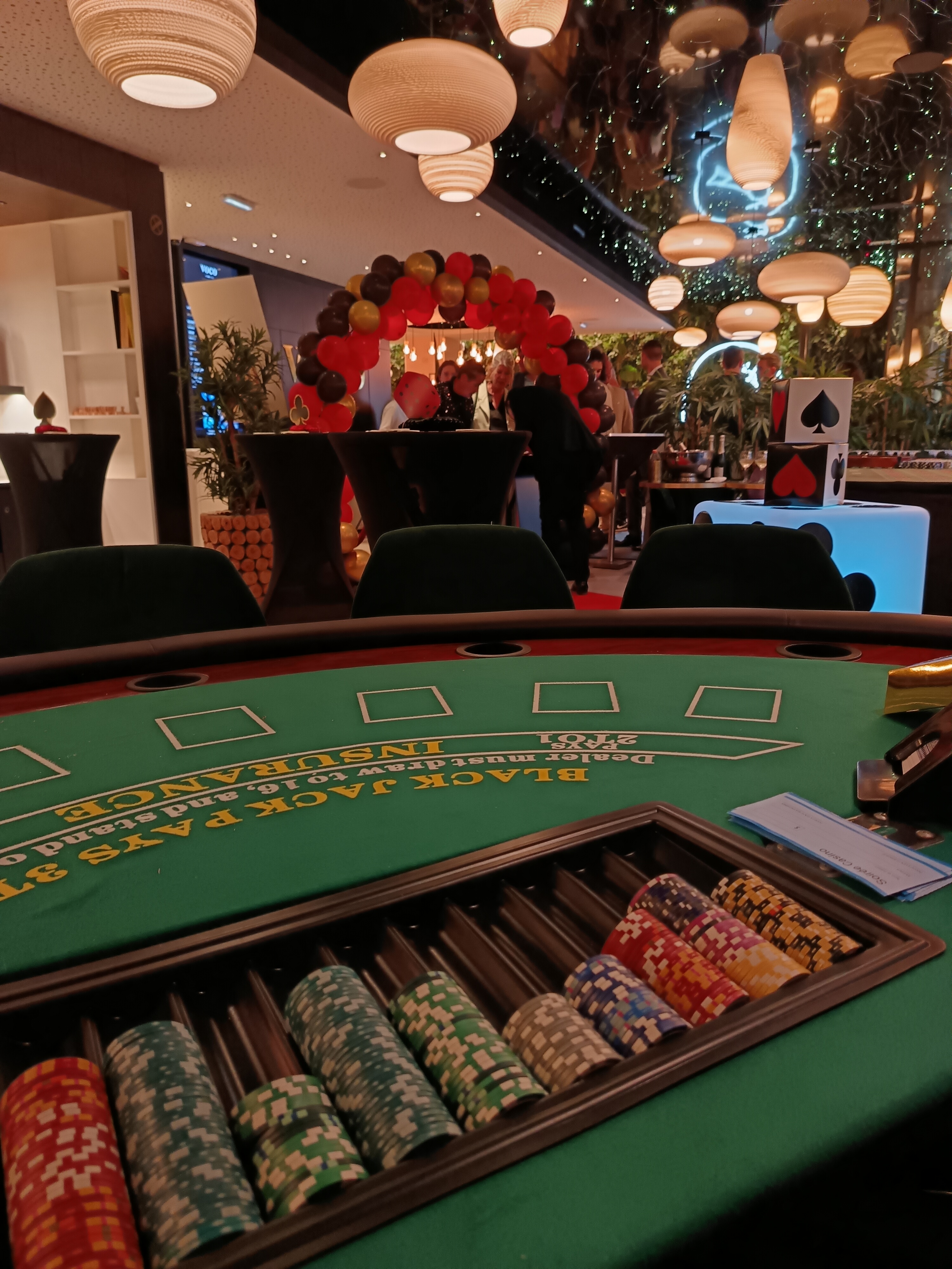 Tables de roulette animation casino Anvers salle Art nouveau · INNOV'events organisation d'événements