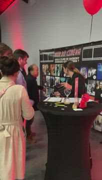 Trade show booth entertainment Liege Expo Meuse riverbank activation · INNOV'events