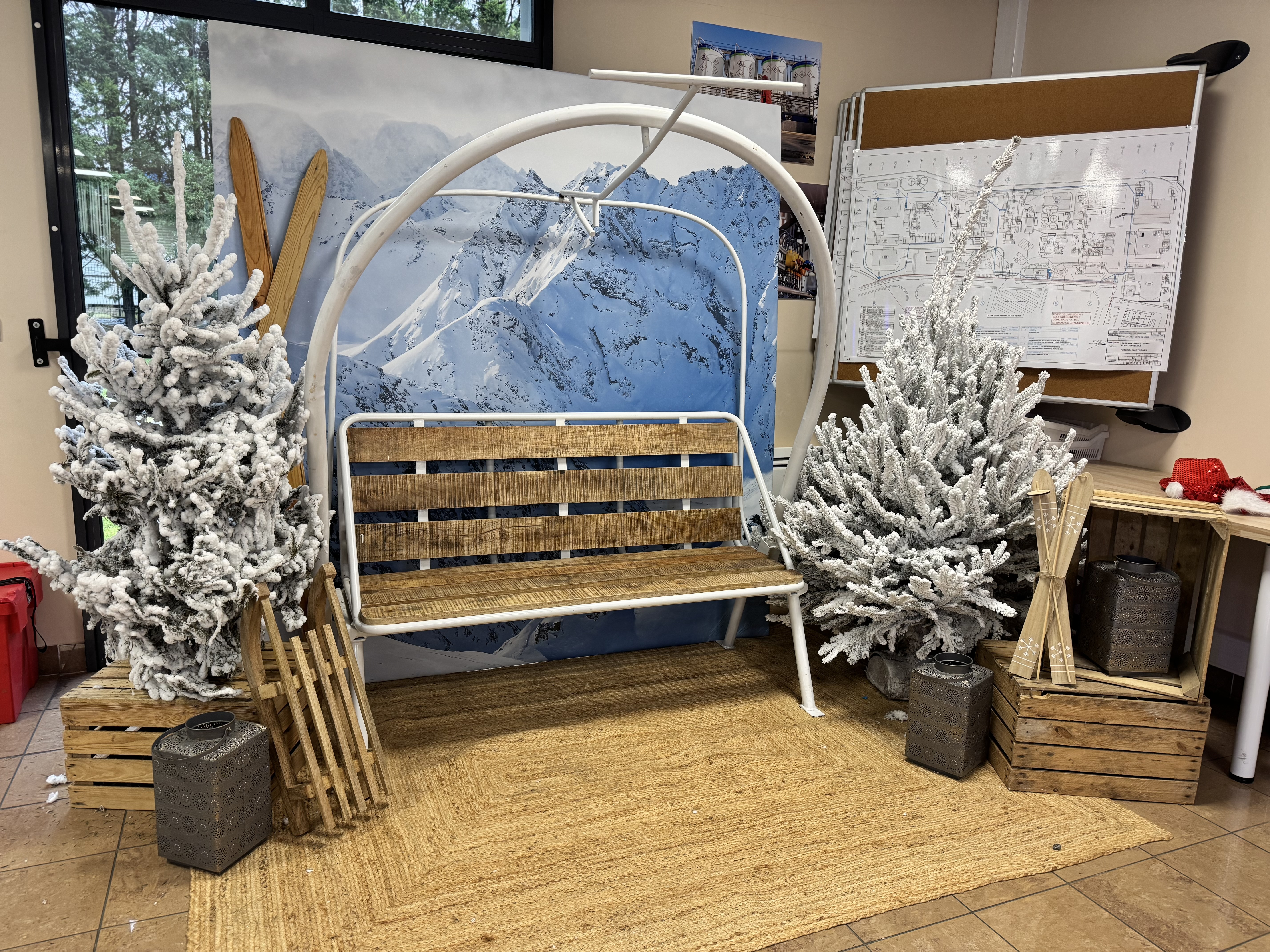 Teams wachtrij skisimulator Brussel Europawijk winter · INNOV'events