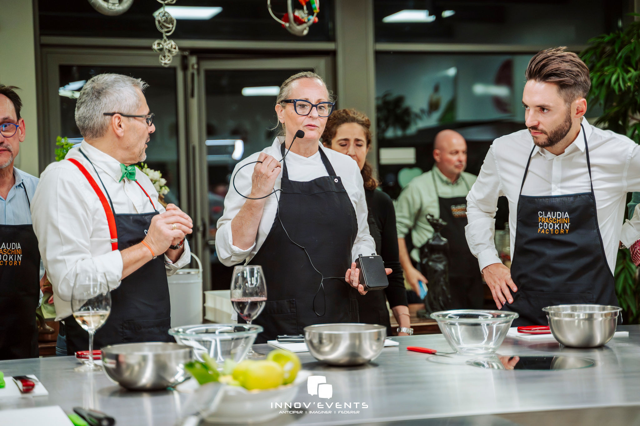 MasterChef kookworkshop Luik teams presenteren gerechten · INNOV'events