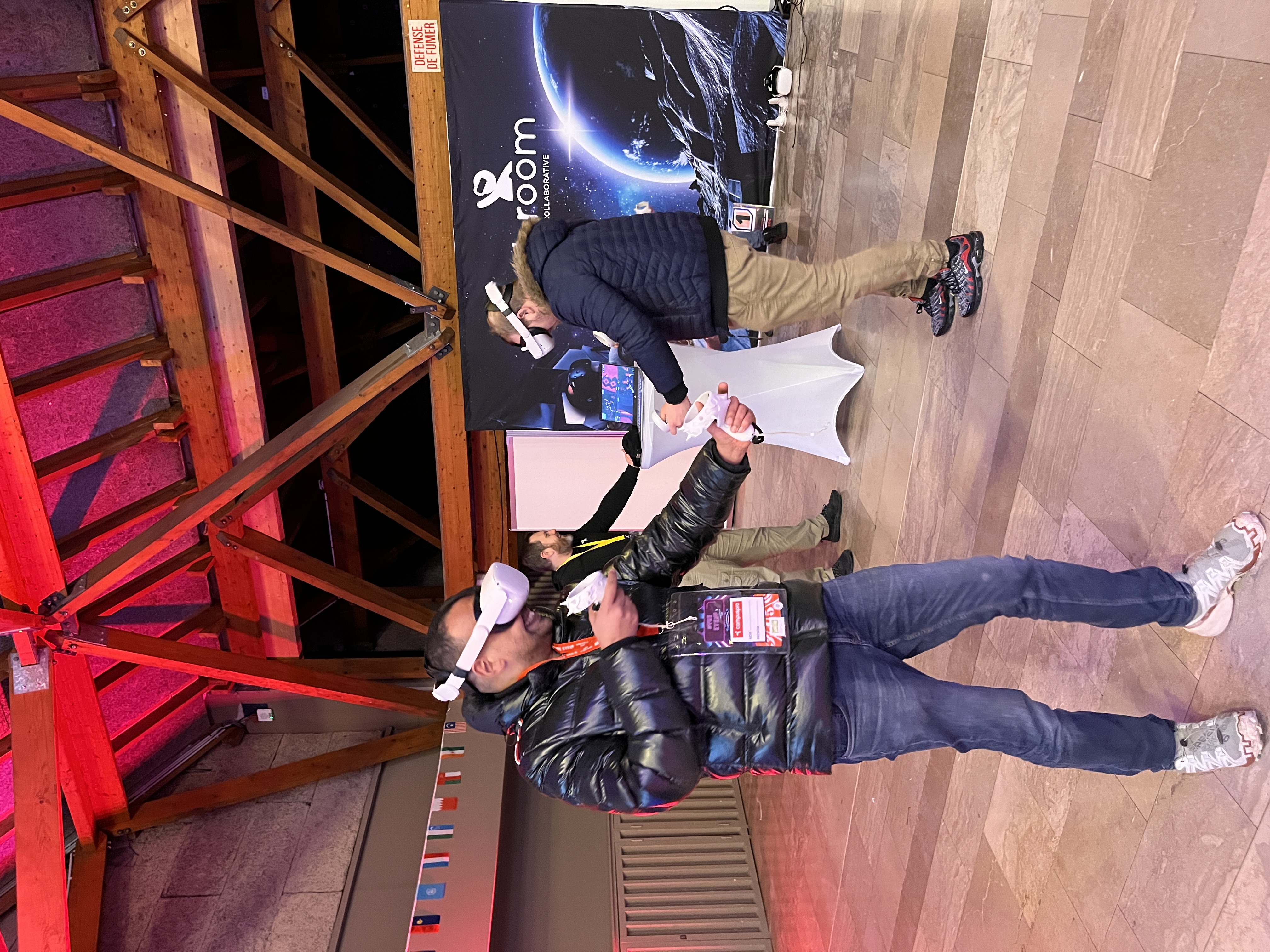 VR-immersie volledig programma Virtual Reality bedrijfsevenement Brussel grote zaal · INNOV'events